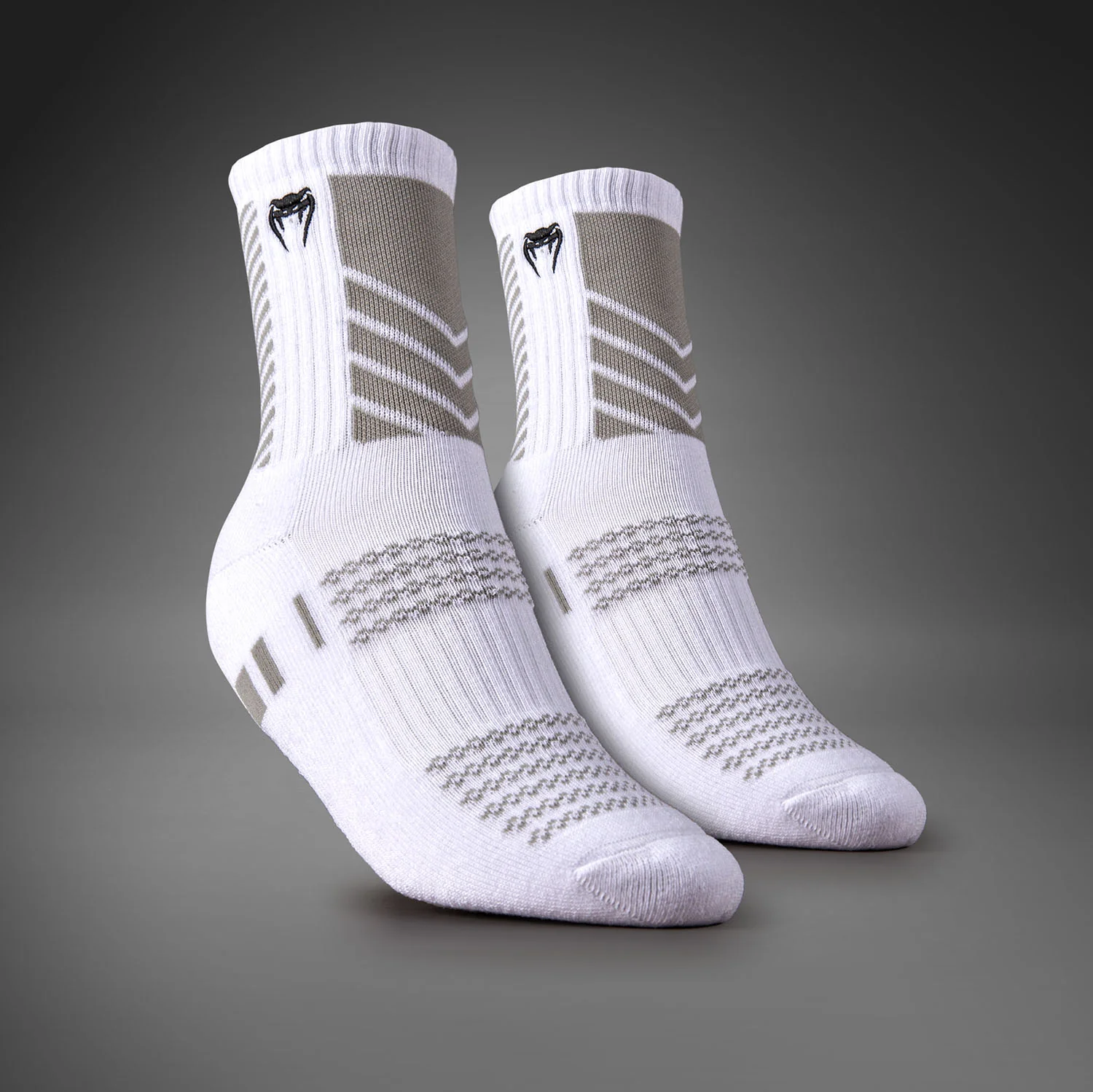 Venum Vector Calcetines Crew - Blanco/Gris - Image 2
