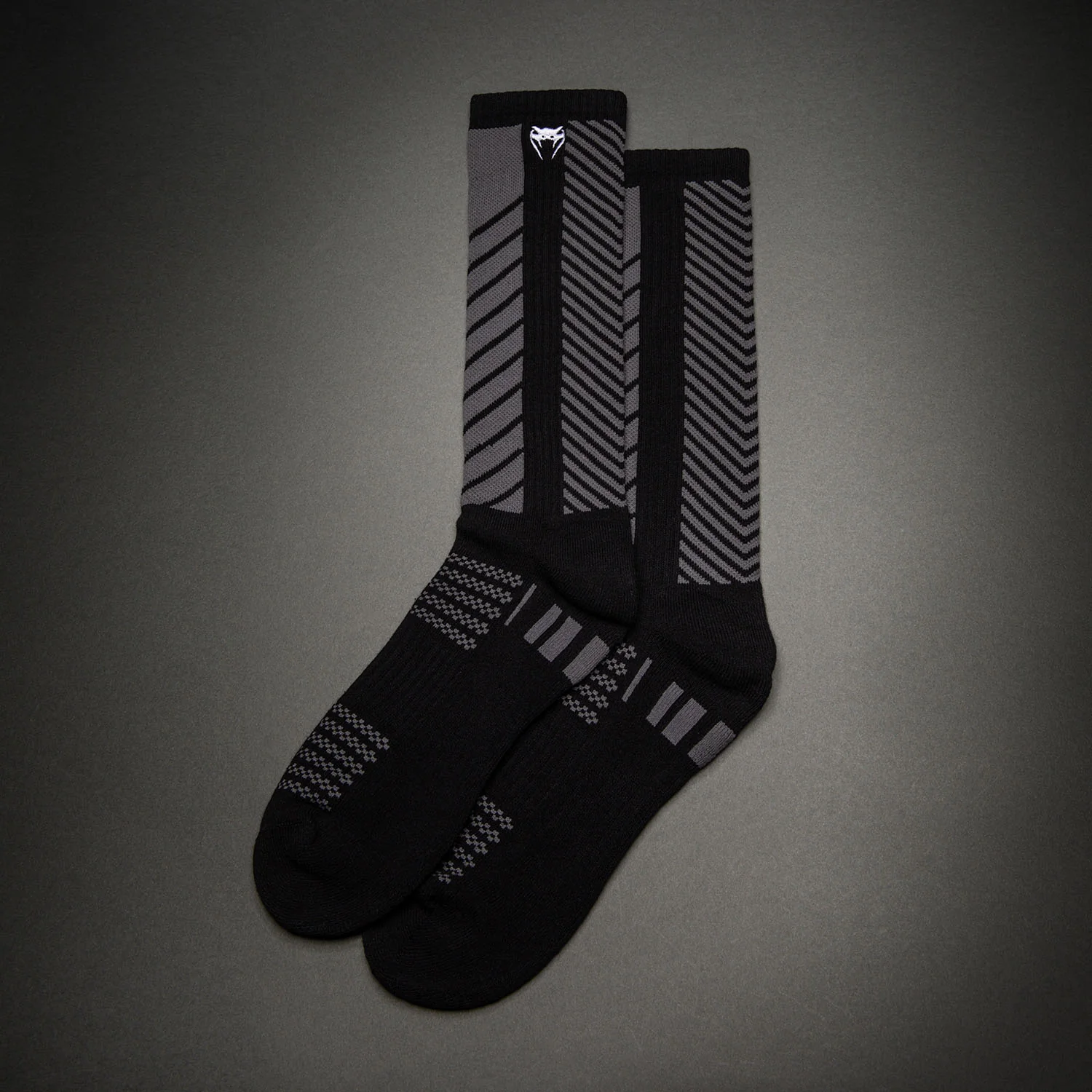 Venum Vector Calcetines Hasta la Rodilla - Negro/Gris