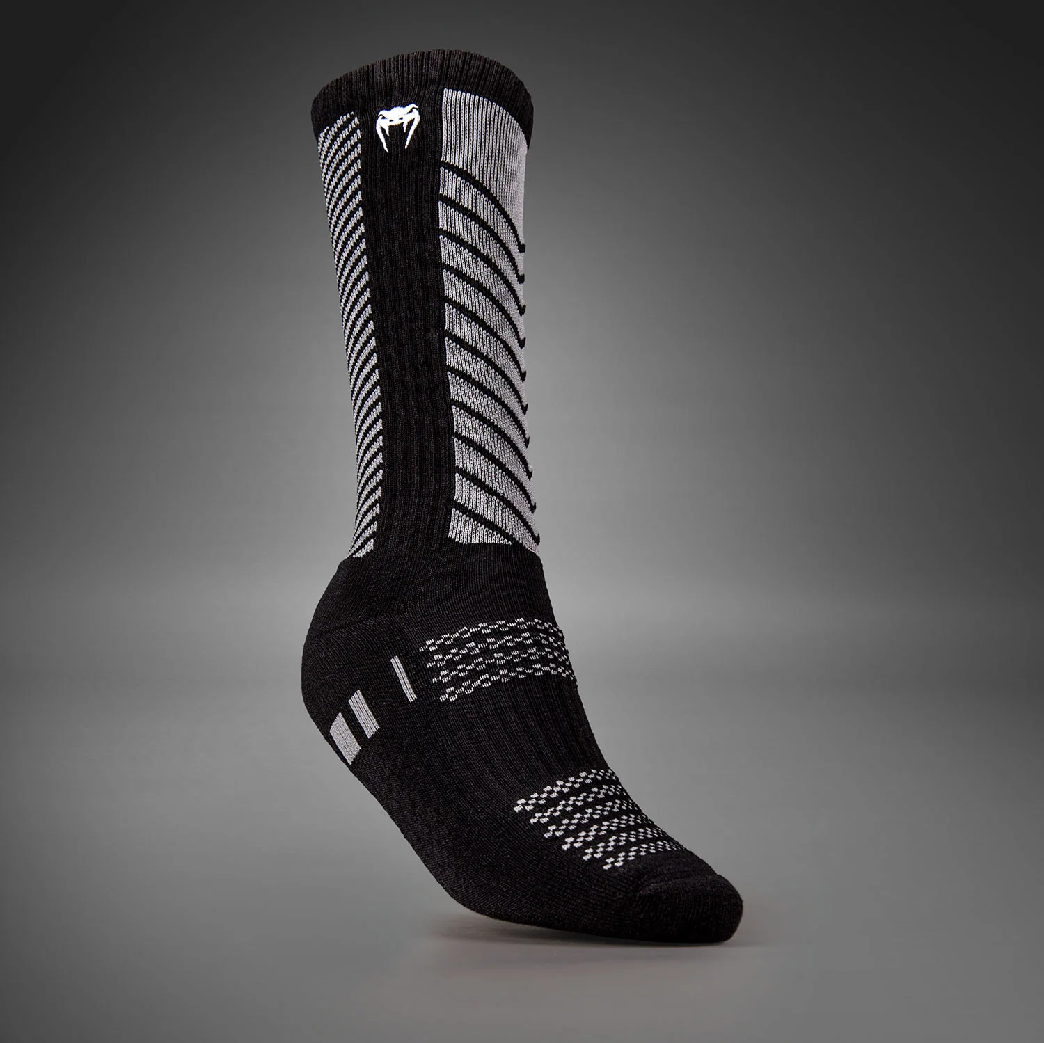 Venum Vector Calcetines Hasta la Rodilla - Negro/Gris - Image 3
