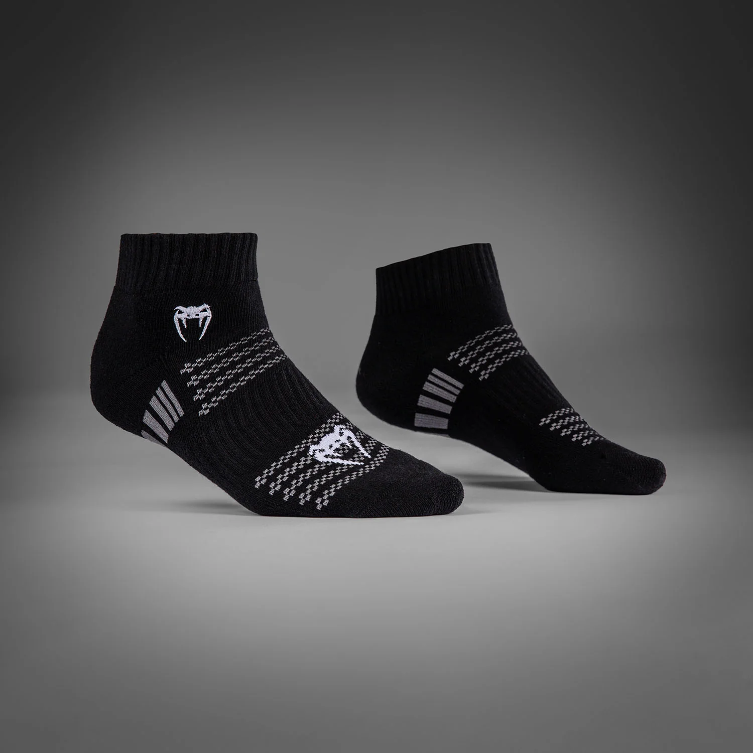 Venum Vector Pack 3 Calcetines Tobilleros - Negro/Gris - Image 2