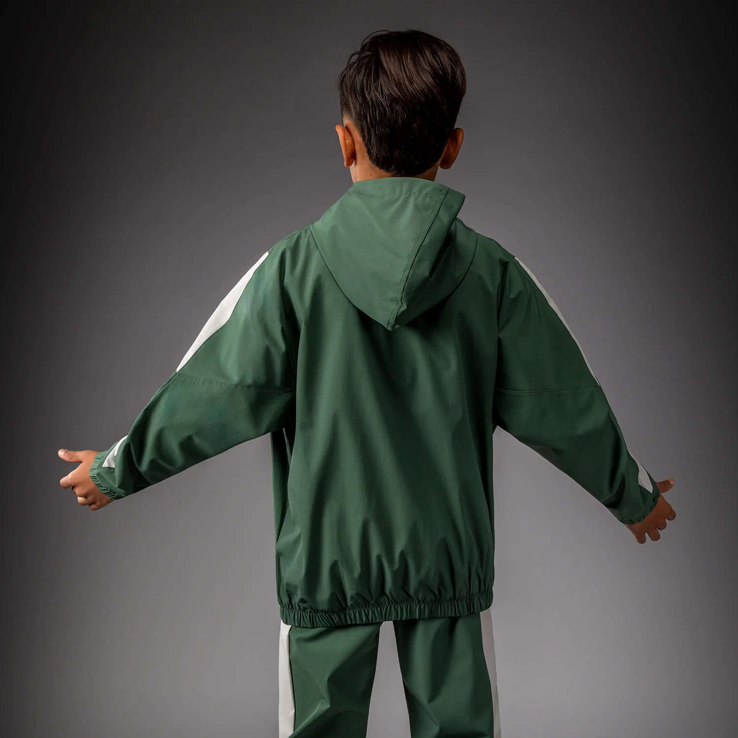 Venum Vectra Chaquetas de Chándal Niños – Verde Bosque/ Blanco Roto - Image 5