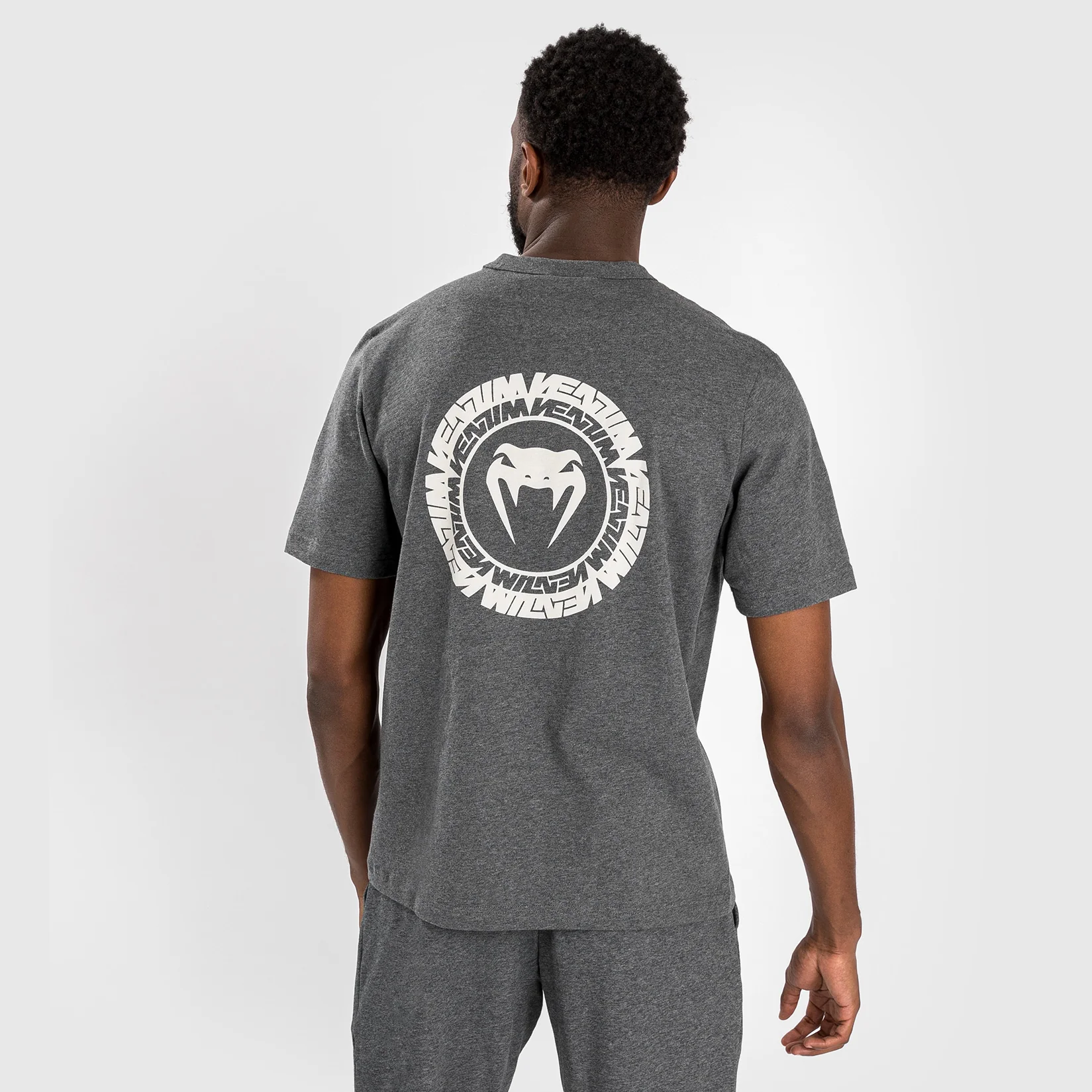 Venum Vortex XL Camiseta para Hombre - Gris Jaspeado Oscuro - Image 3