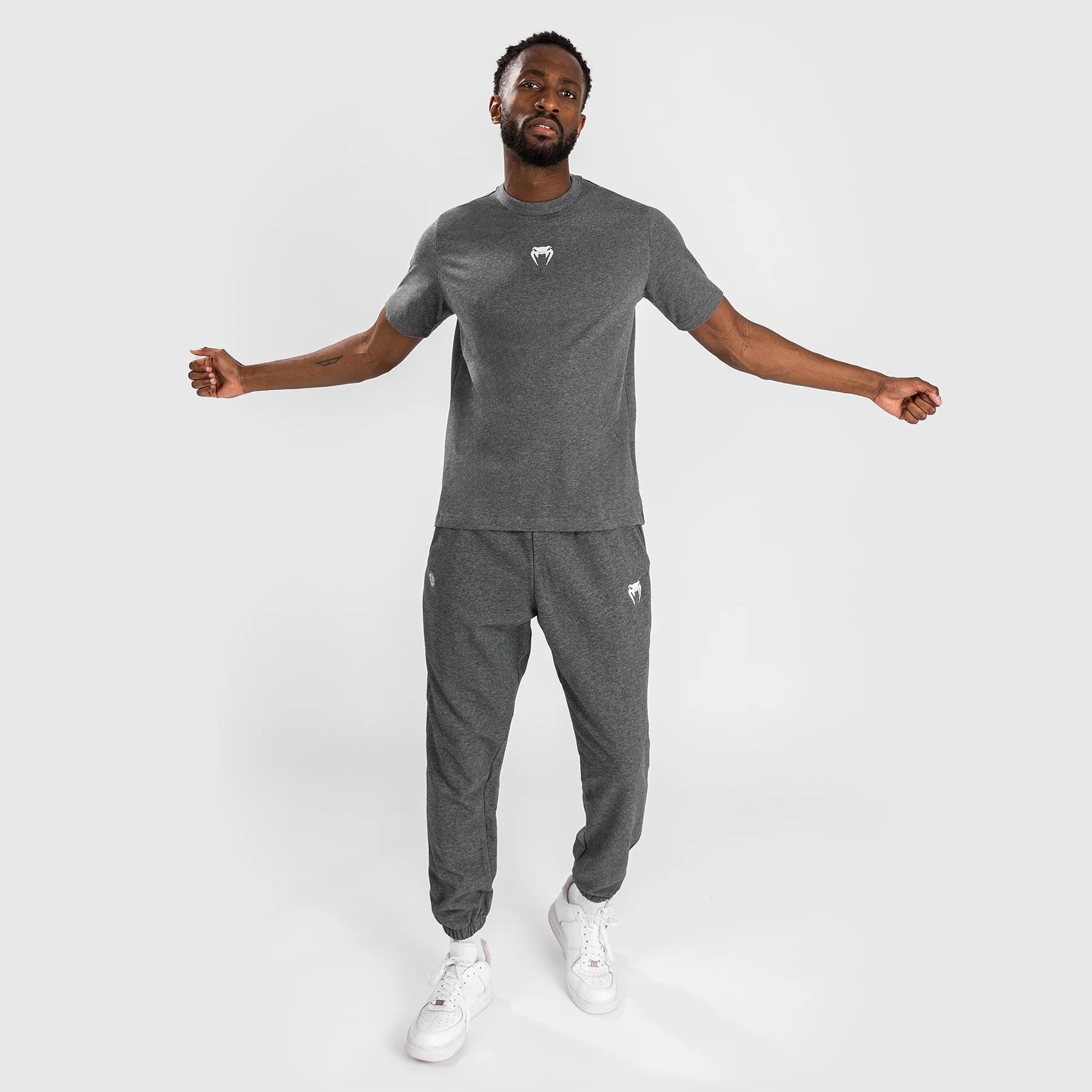 Venum Vortex XL Camiseta para Hombre - Gris Jaspeado Oscuro - Image 7