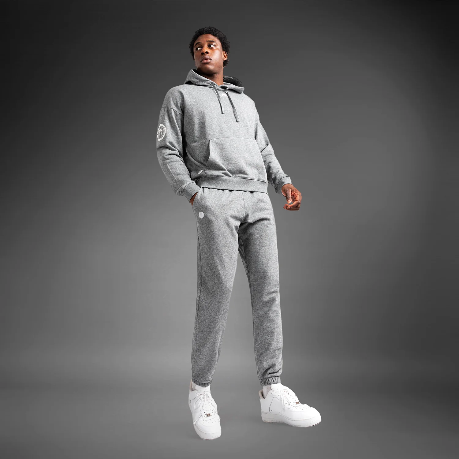 Venum Vortex XL Lite Sudadera Con Capucha para Hombre - Gris Jaspeado Claro - Image 5