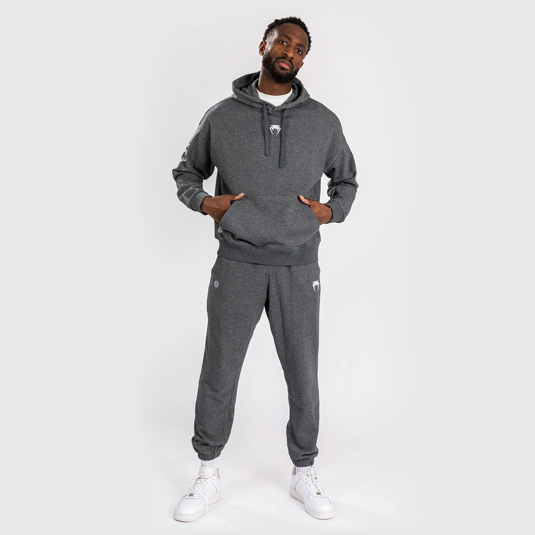 Venum Vortex XL Lite Sudadera Con Capucha para Hombre - Gris Jaspeado Oscuro - Image 7