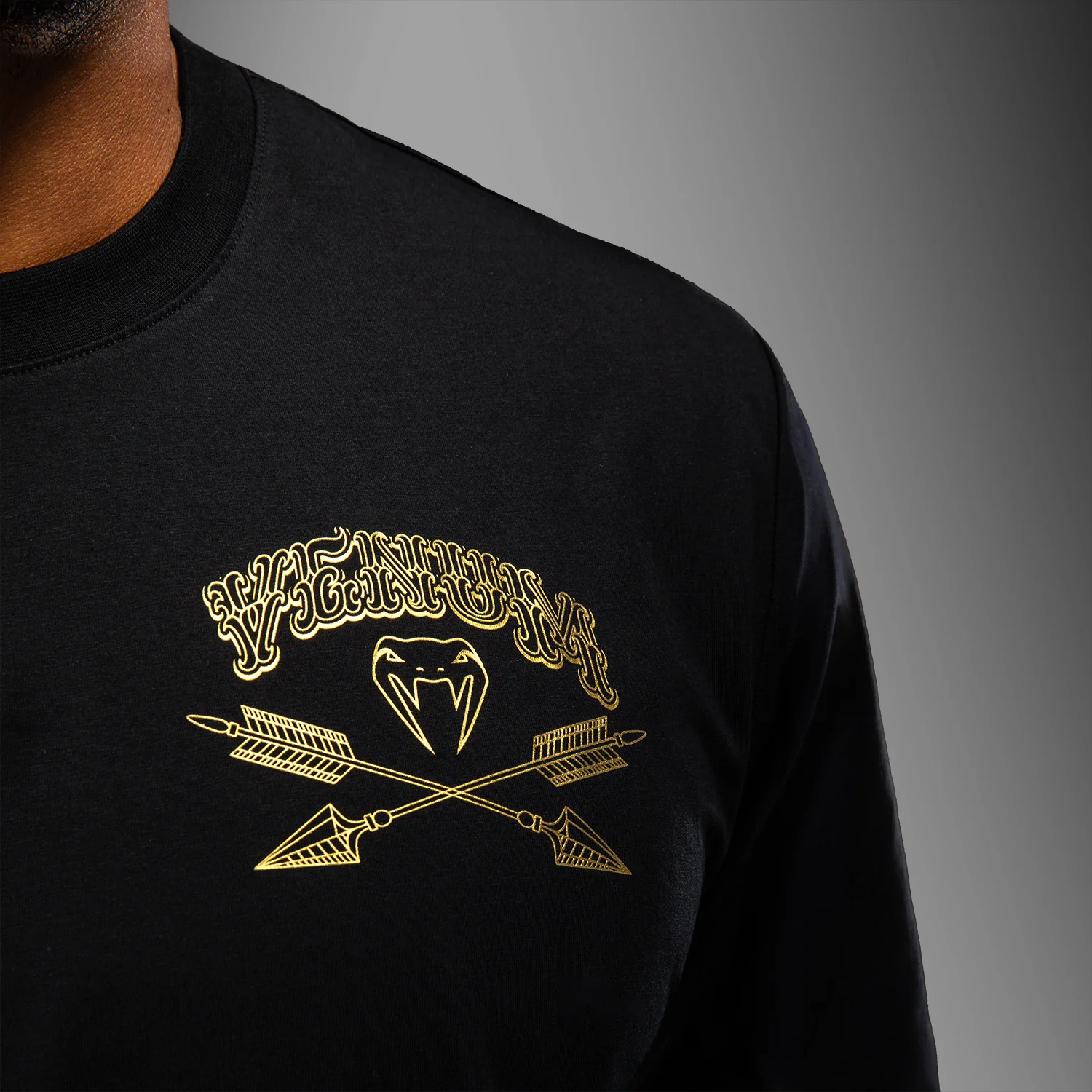 Venum Wolf Atak Camiseta – Negro/Gris - Image 4