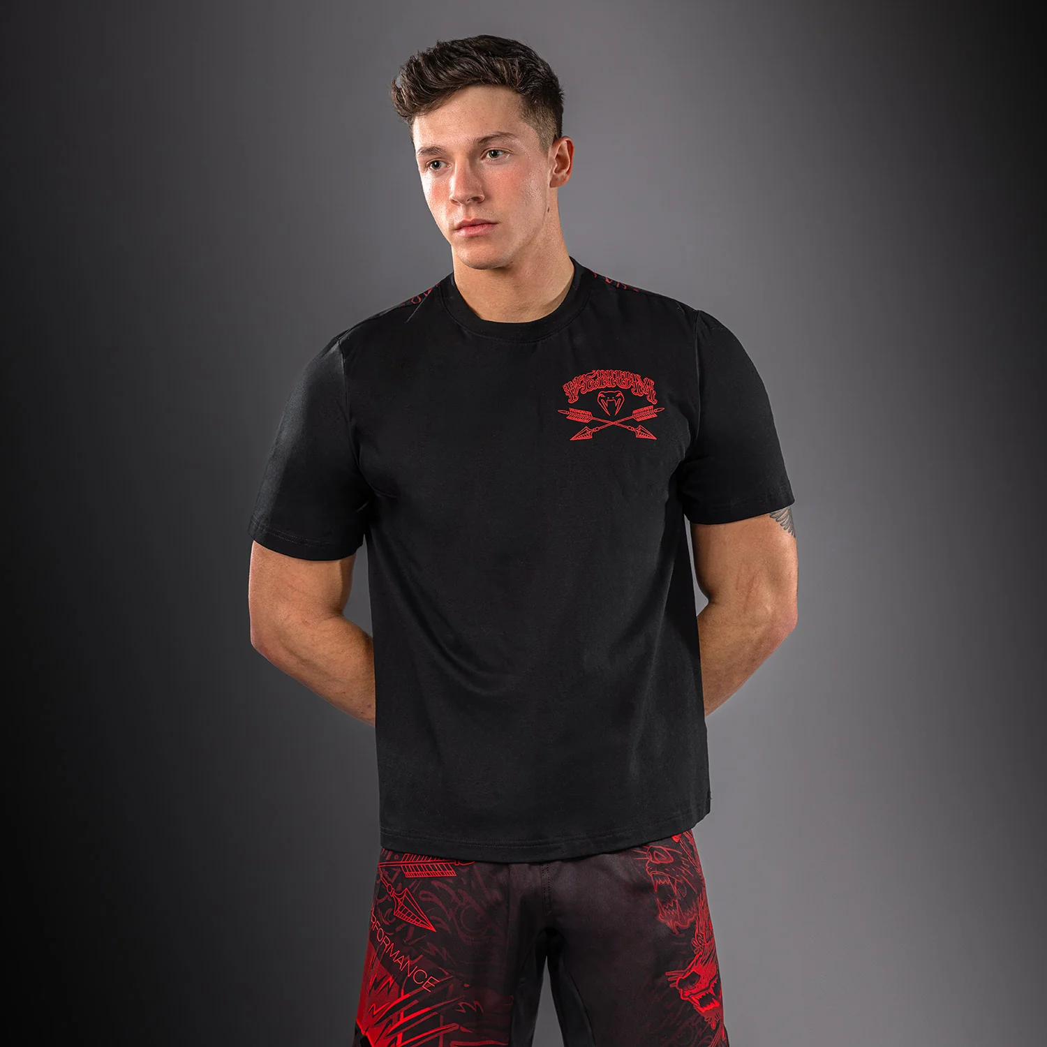 Venum Wolf Atak Camiseta – Negro/Rojo