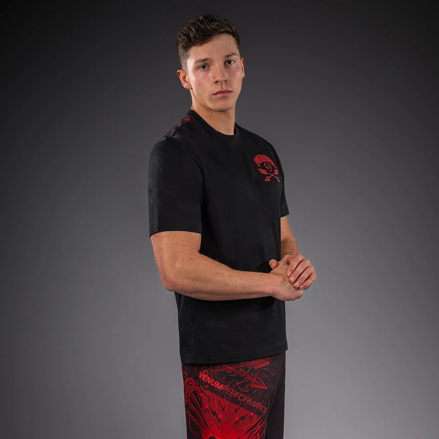 Venum Wolf Atak Camiseta – Negro/Rojo - Image 3