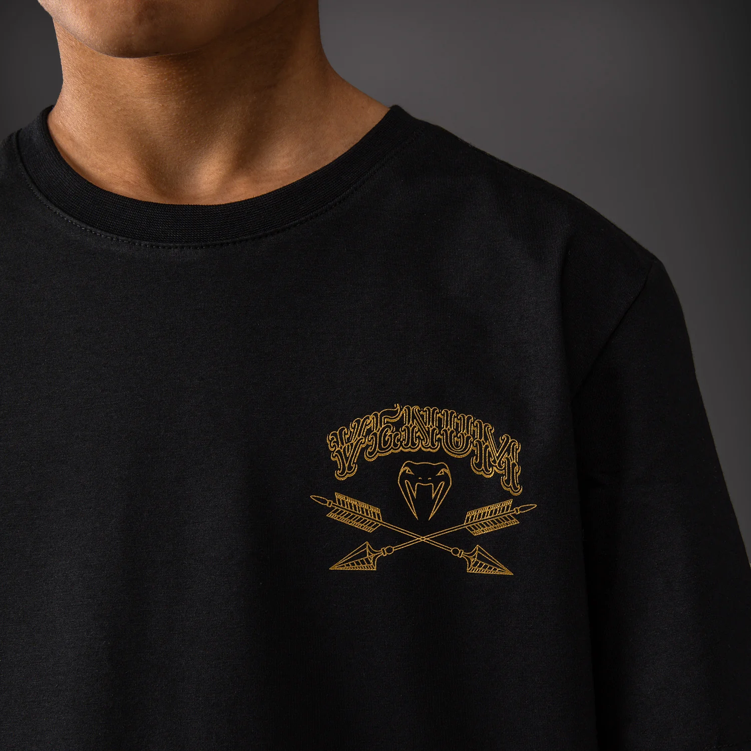 Venum Wolf Atak Camiseta Para Niños – Negro/Gris - Image 3