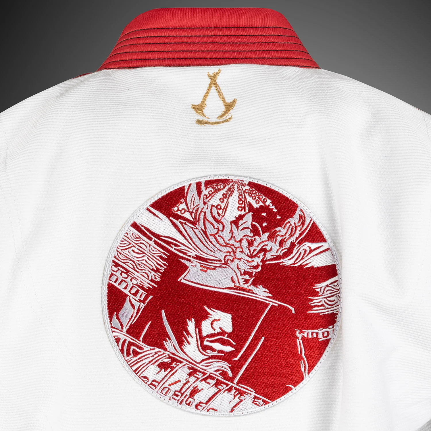 Venum x Assassin’s Creed Shadows BJJ Gi - Blanco/Rojo - Image 7