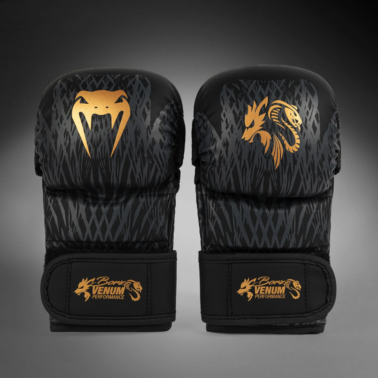 Venum x Chimaev Guantes de sparring - Negro/Dorado - Image 4