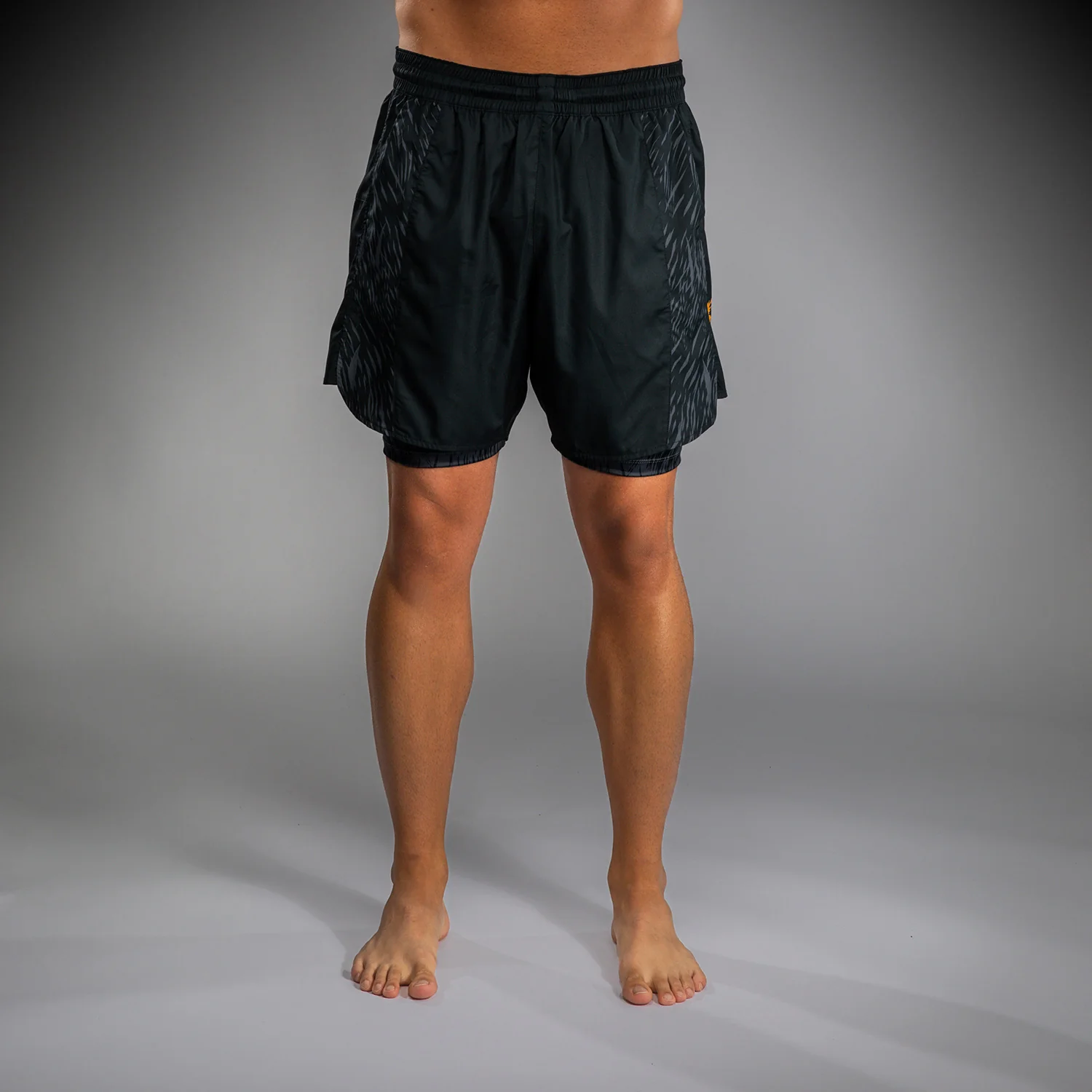 Venum x Chimaev Pantalones Cortos de Entrenamiento - Negro/Gris - Image 4