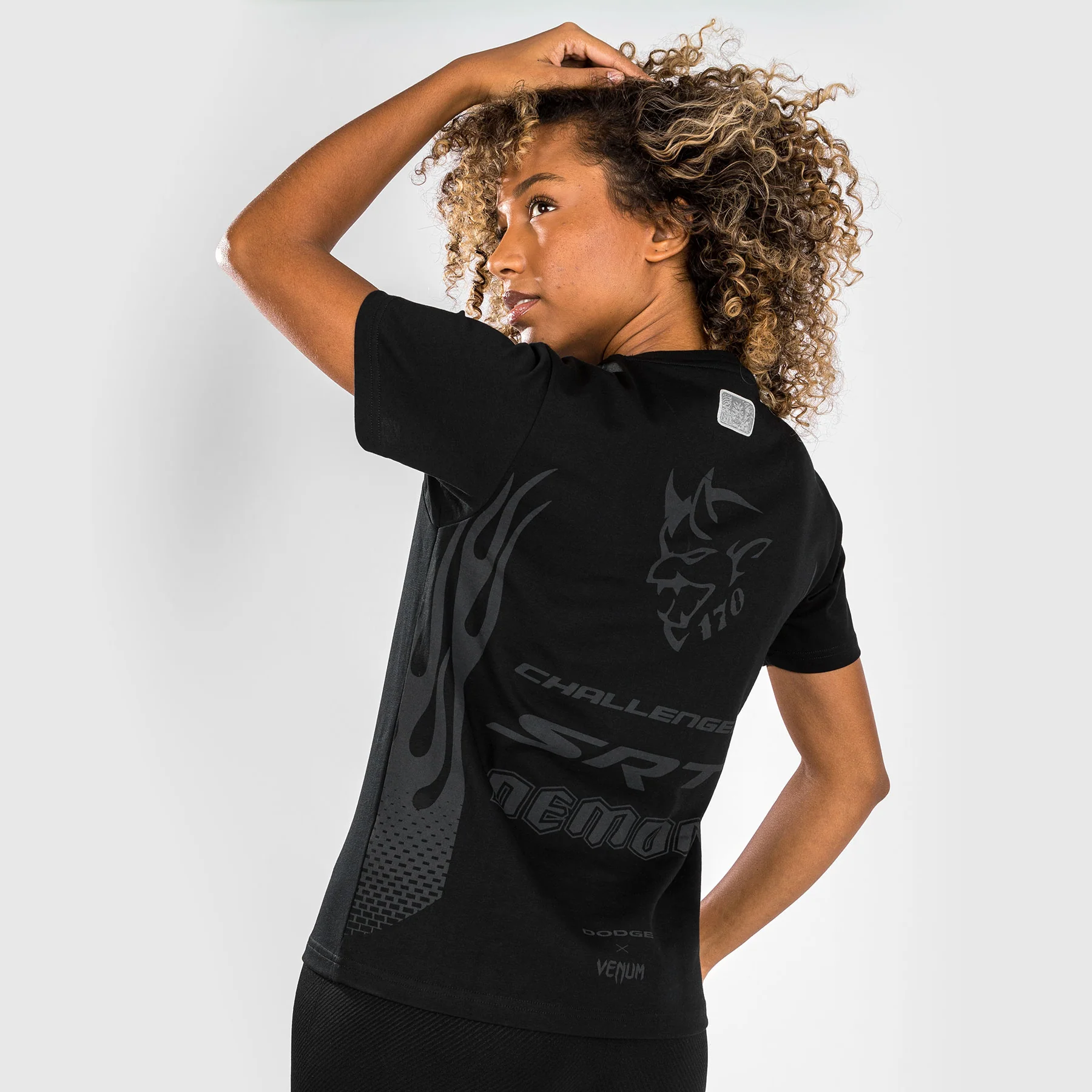 Venum x Dodge Demon 170 Camiseta de Mujer - Negra - Image 2