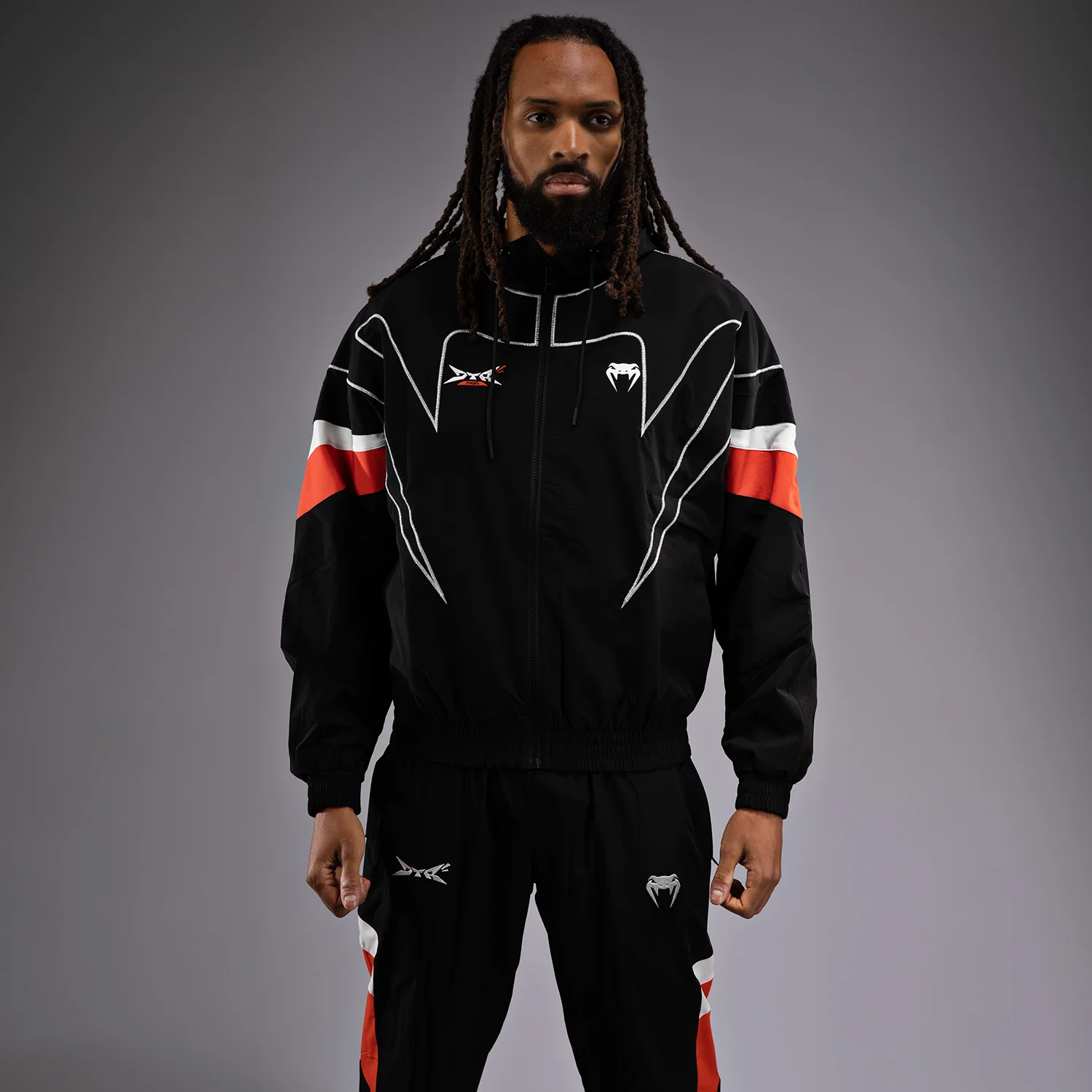Venum x DTR Fight Attack 90 Chaqueta de Chándal - Negro/Naranja