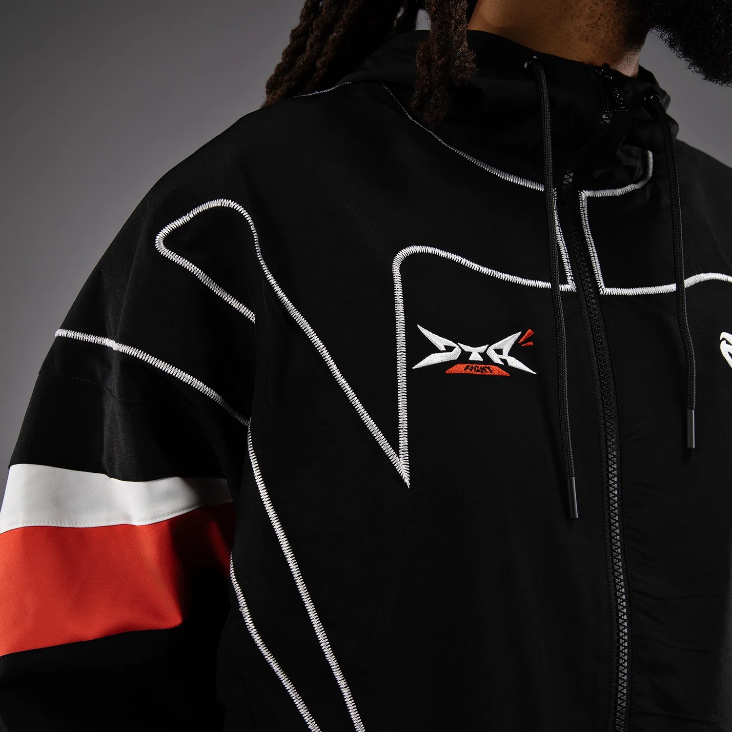 Venum x DTR Fight Attack 90 Chaqueta de Chándal - Negro/Naranja - Image 5