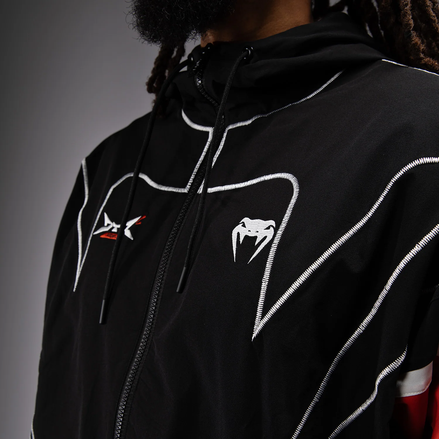 Venum x DTR Fight Attack 90 Chaqueta de Chándal - Negro/Naranja - Image 6