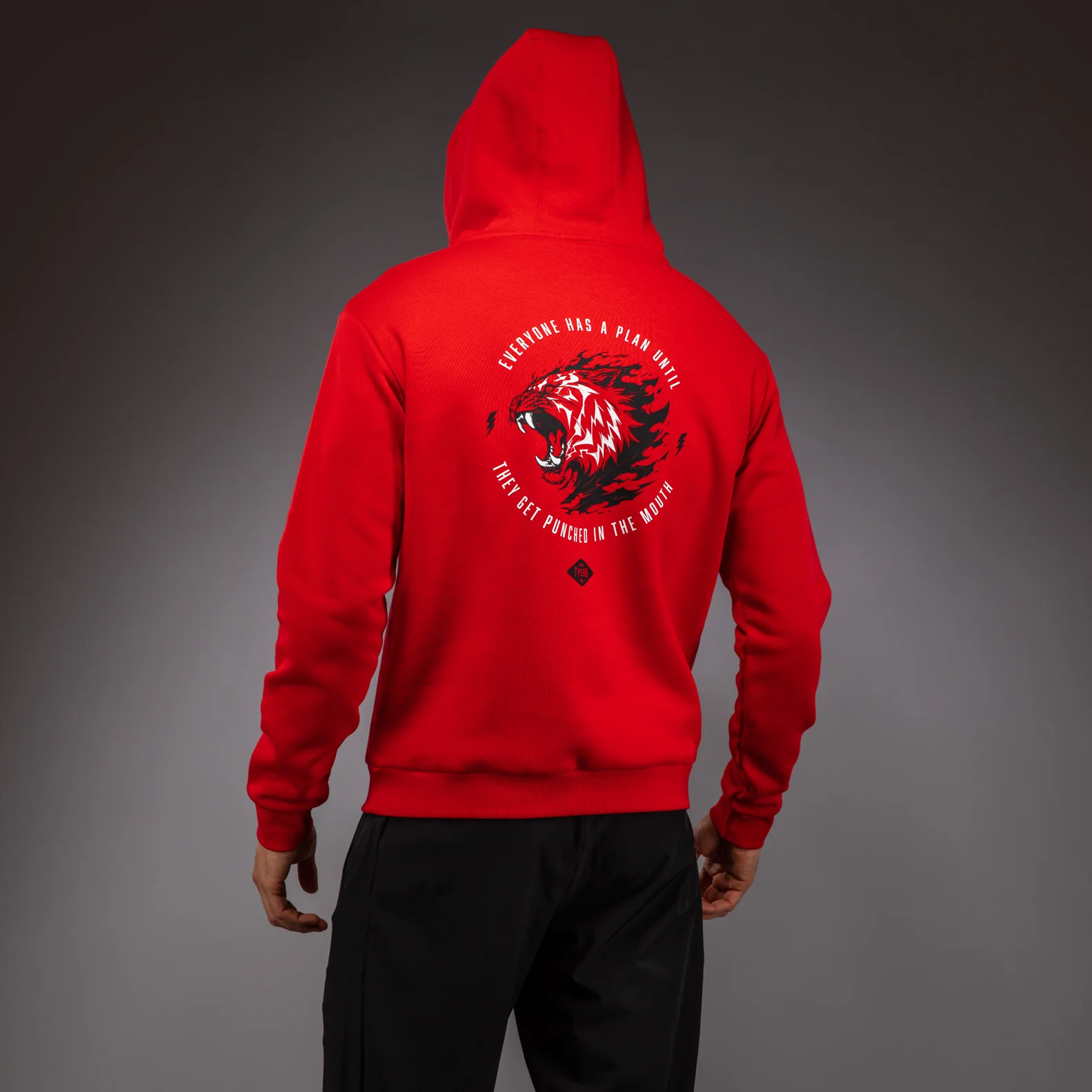 Venum x Mike Tyson Tiger Sudadera con Capucha - Rojo Intenso/Negro Profundo - Image 5