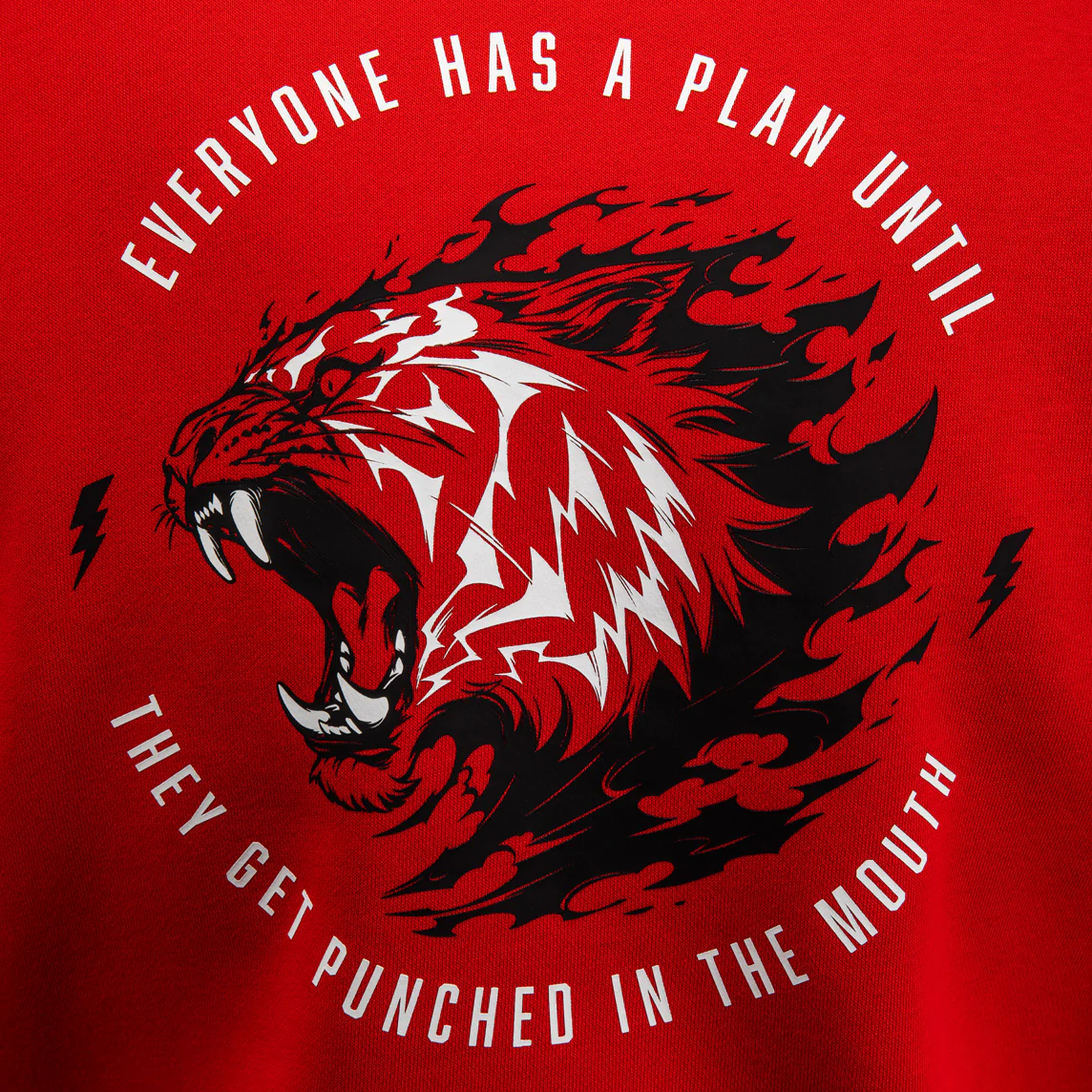Venum x Mike Tyson Tiger Sudadera con Capucha - Rojo Intenso/Negro Profundo - Image 7