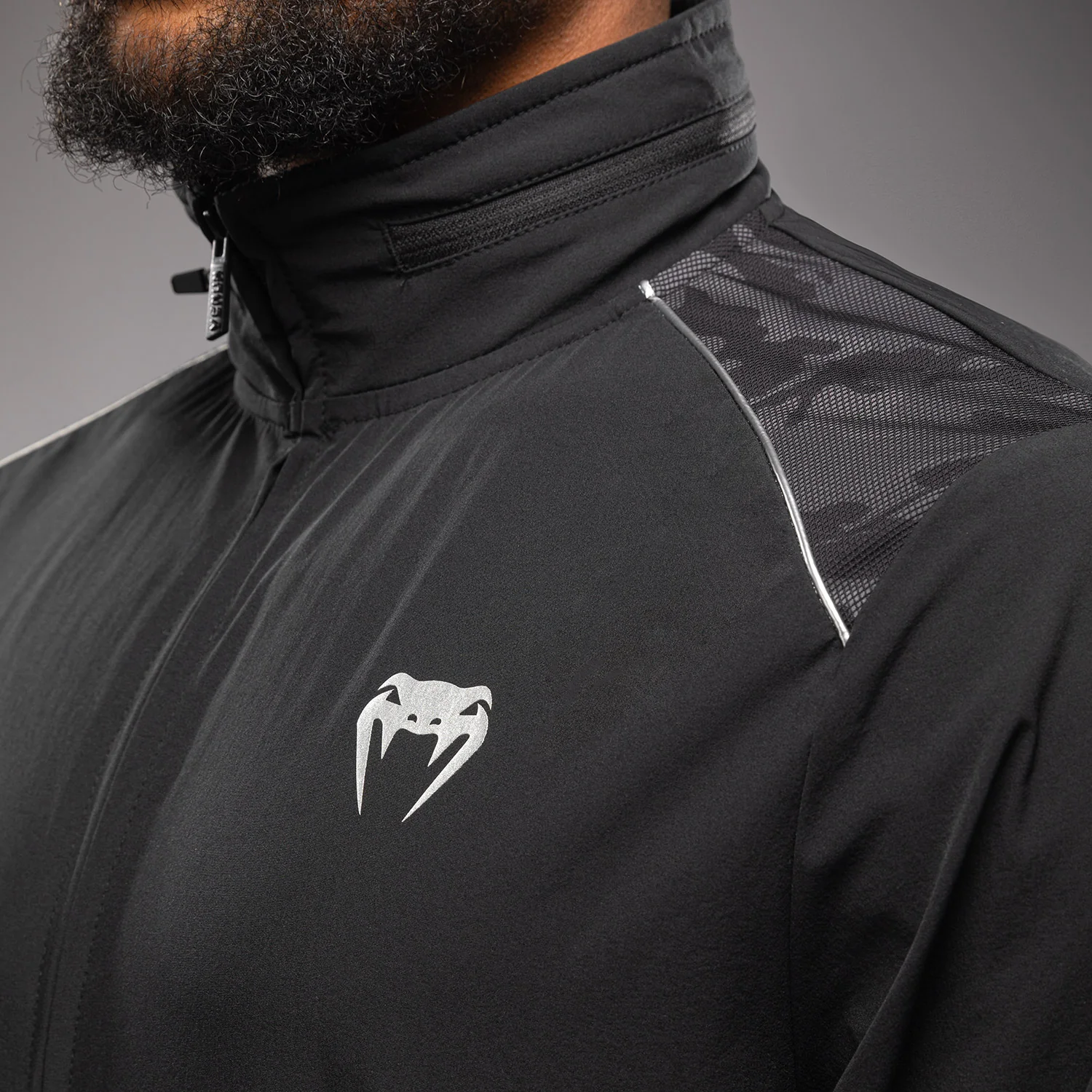 Venum x Polaris Chaqueta de Pista - Negro/Gris Tormenta - Image 7