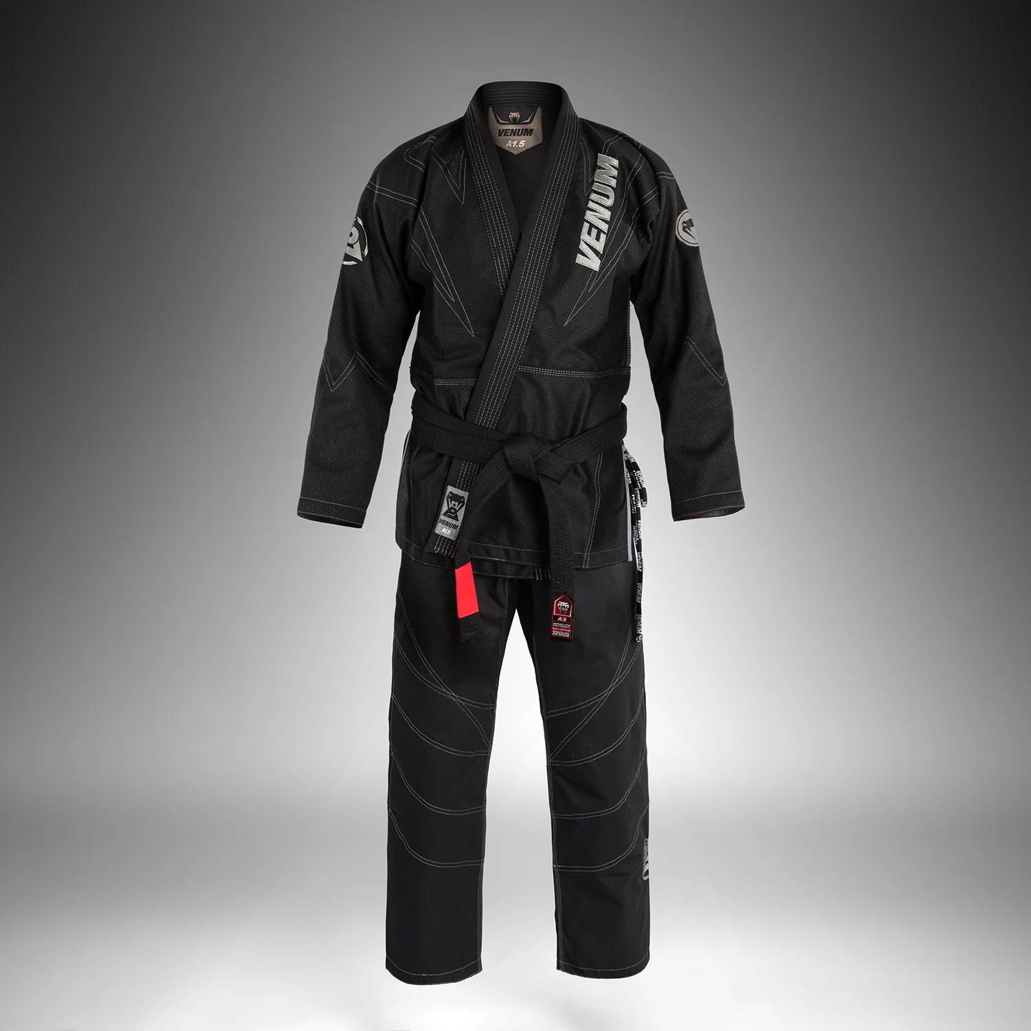 Venum x Polaris Gi BJJ - Negro/Gris Tormenta - Image 2