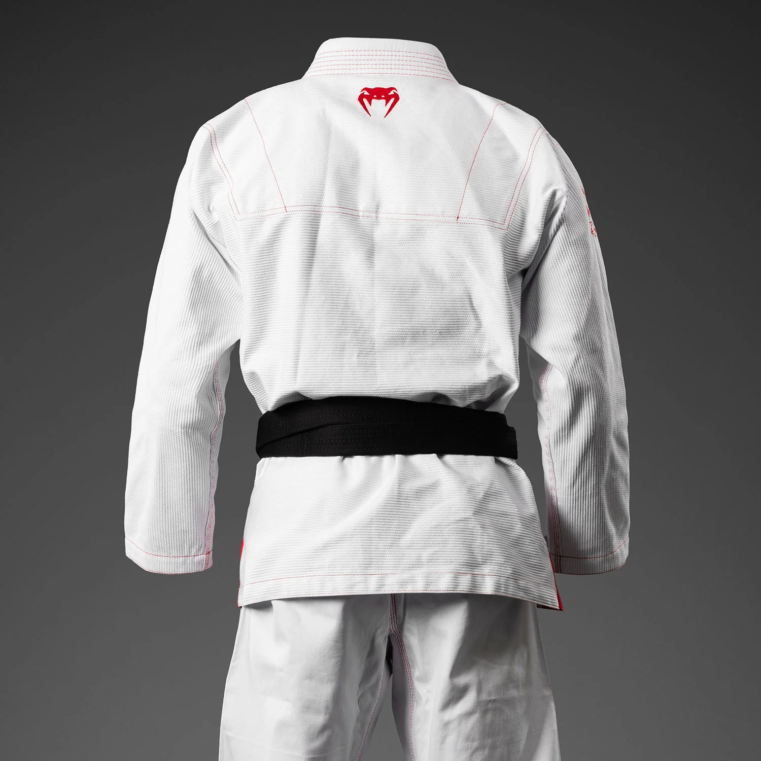 Venum x Roger Gracie Signature Kimono de BJJ - Blanco/Rojo - Image 4