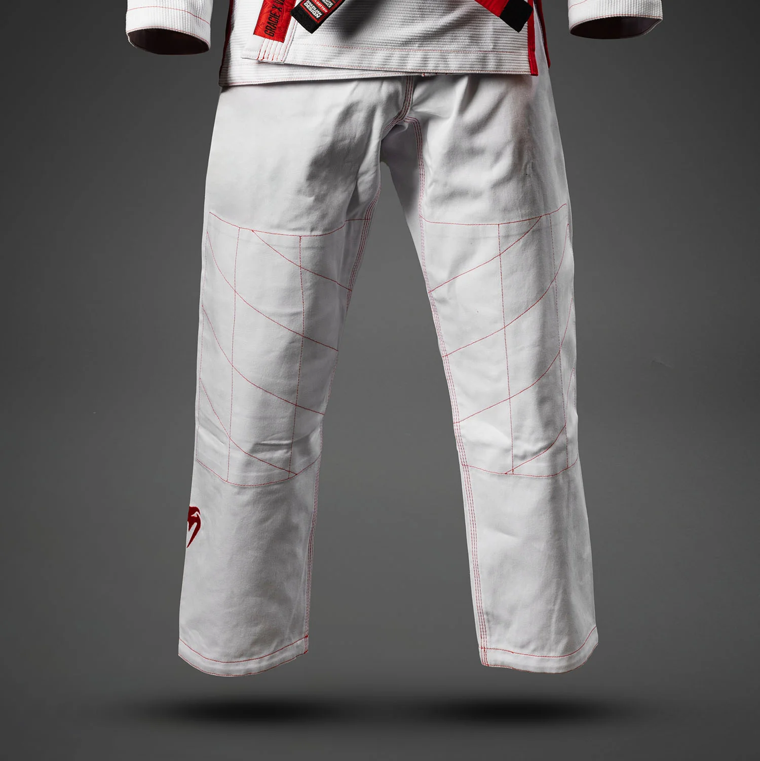 Venum x Roger Gracie Signature Kimono de BJJ - Blanco/Rojo - Image 5