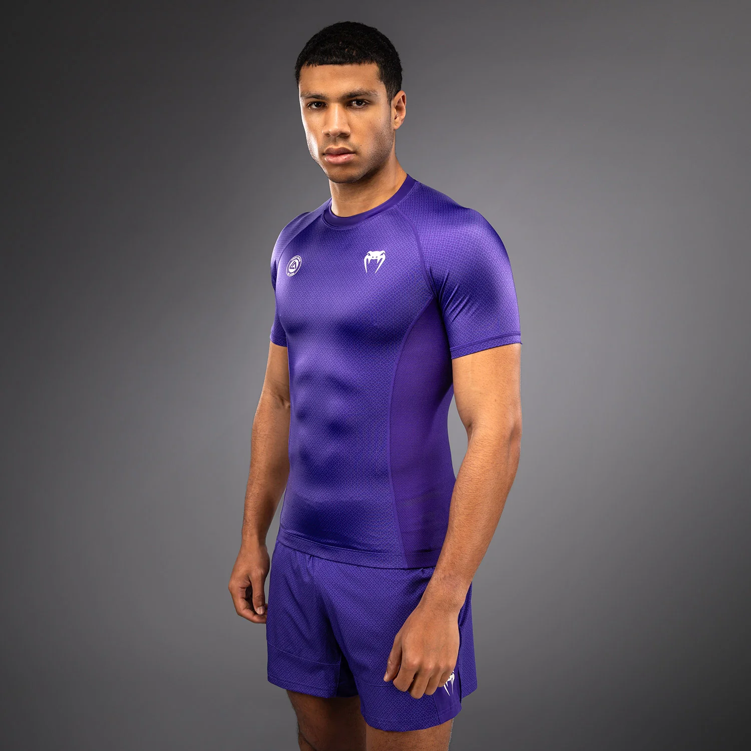 Venum x Roger Gracie Academy Rashguard Manga Corta - Morado - Image 3