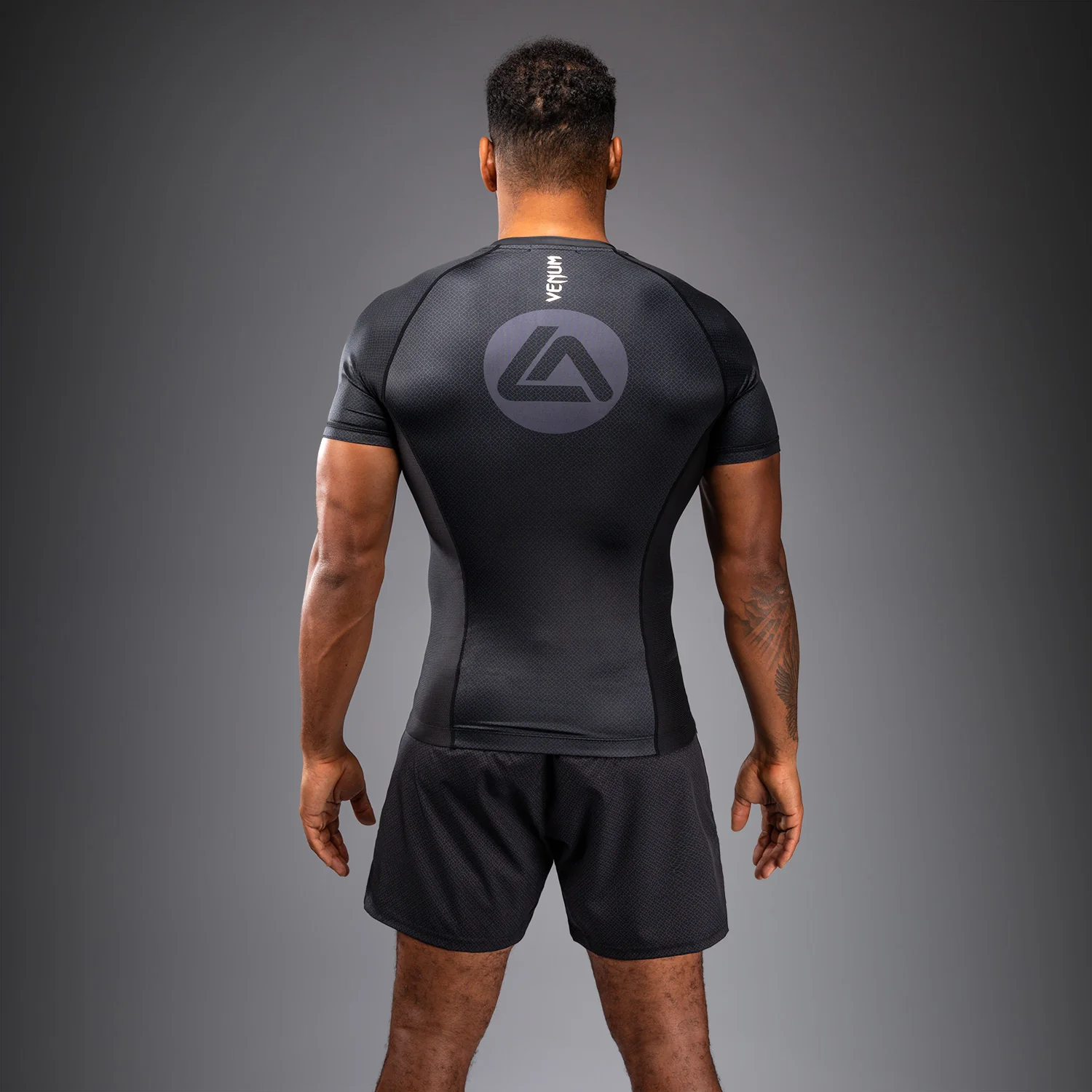 Venum x Roger Gracie Academy Rashguard Manga Corta - Negro - Image 3