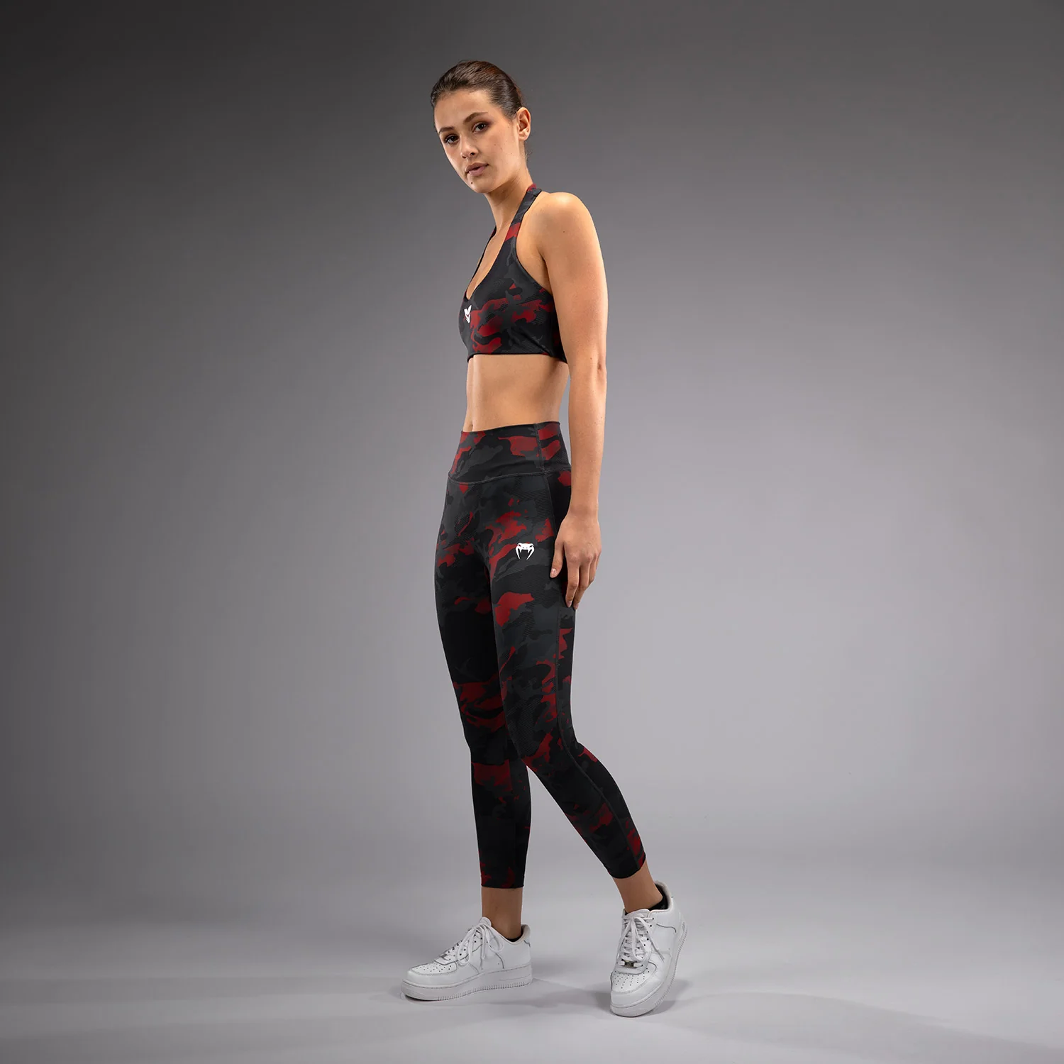 Venum x Sophia Rose Leggings 7/8 para Mujeres - Urban Red Camo - Image 3