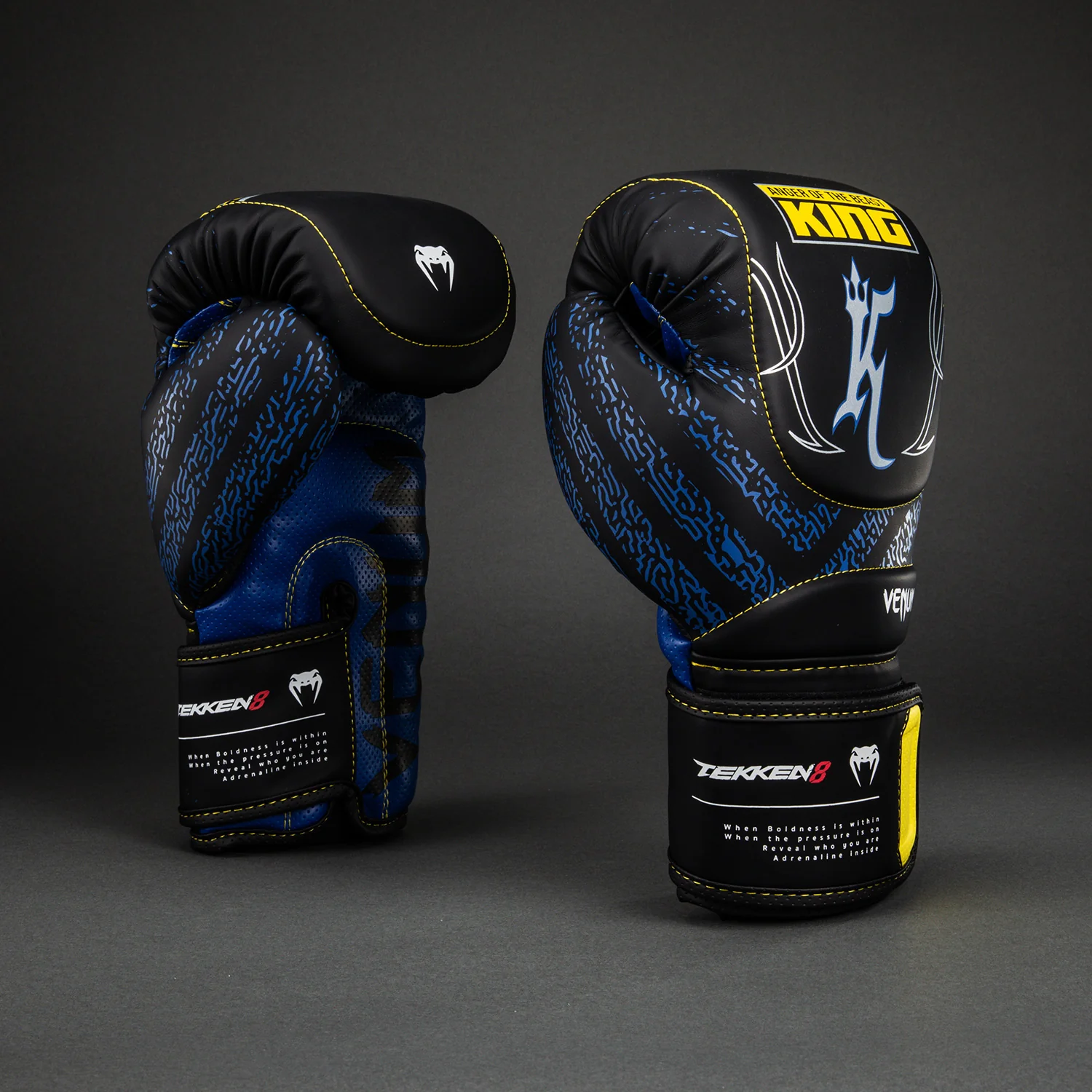 Venum x TEKKEN 8 Guantes de Boxeo King - Negro/Amarillo - Image 2