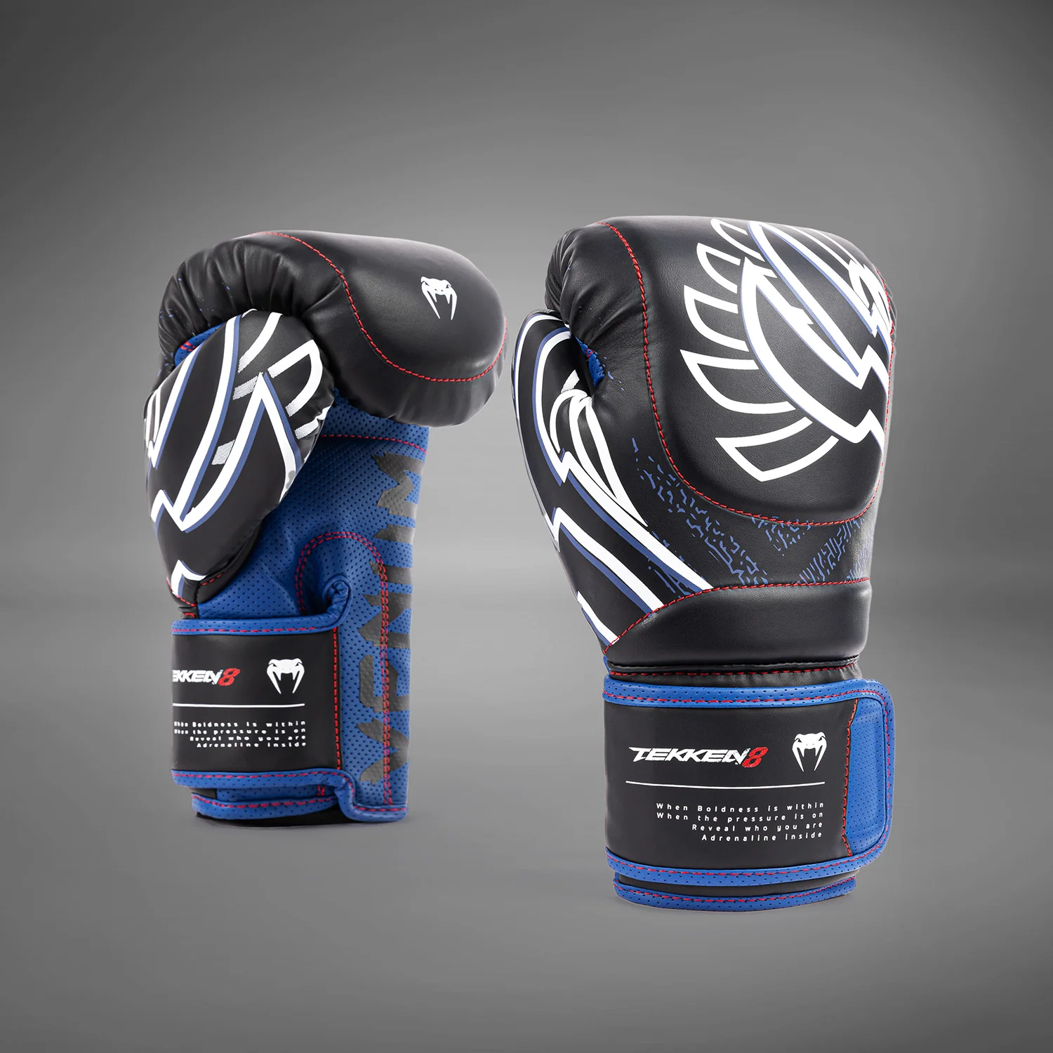 Venum x TEKKEN 8 - Jin Kazama Guantes de Boxeo - Azul/Negro/Blanco - Image 3