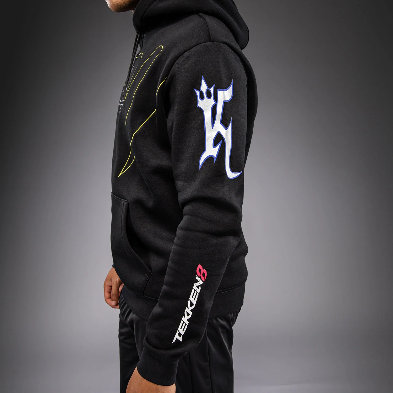 Venum x TEKKEN 8 Sudadera con Capucha King - Negro/Amarillo - Image 6