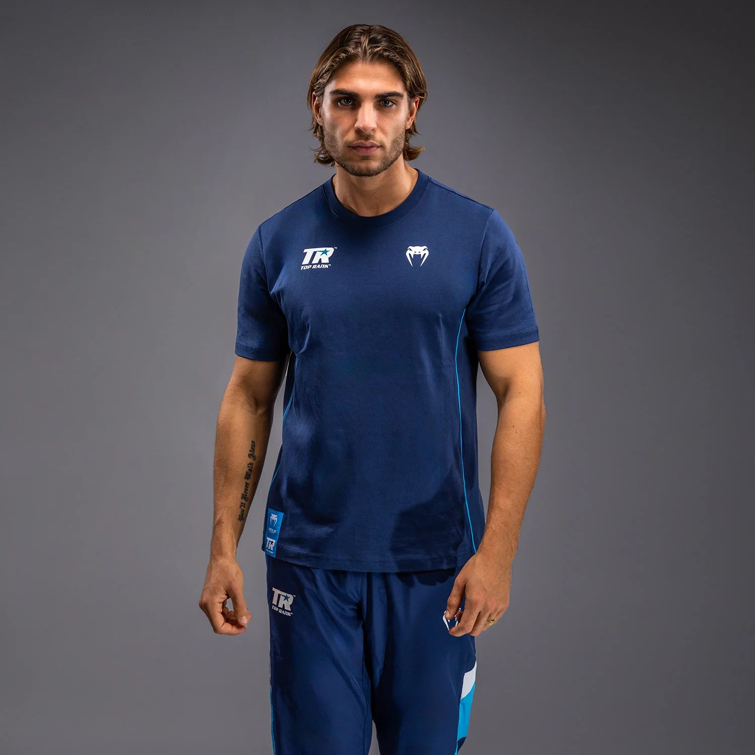 Venum x Top Rank Original Camiseta para Hombre - Azul Marino