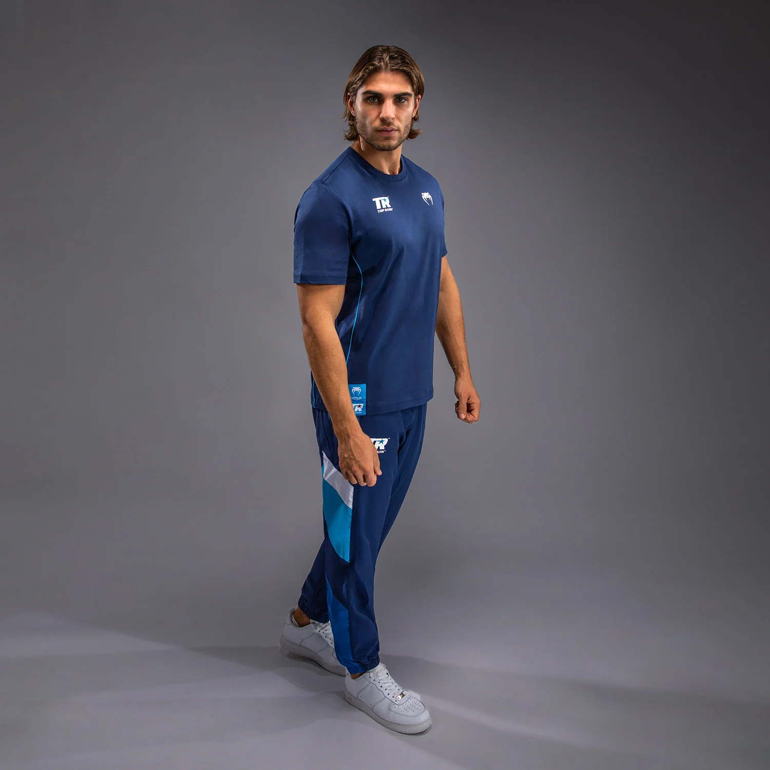 Venum x Top Rank Original Camiseta para Hombre - Azul Marino - Image 4