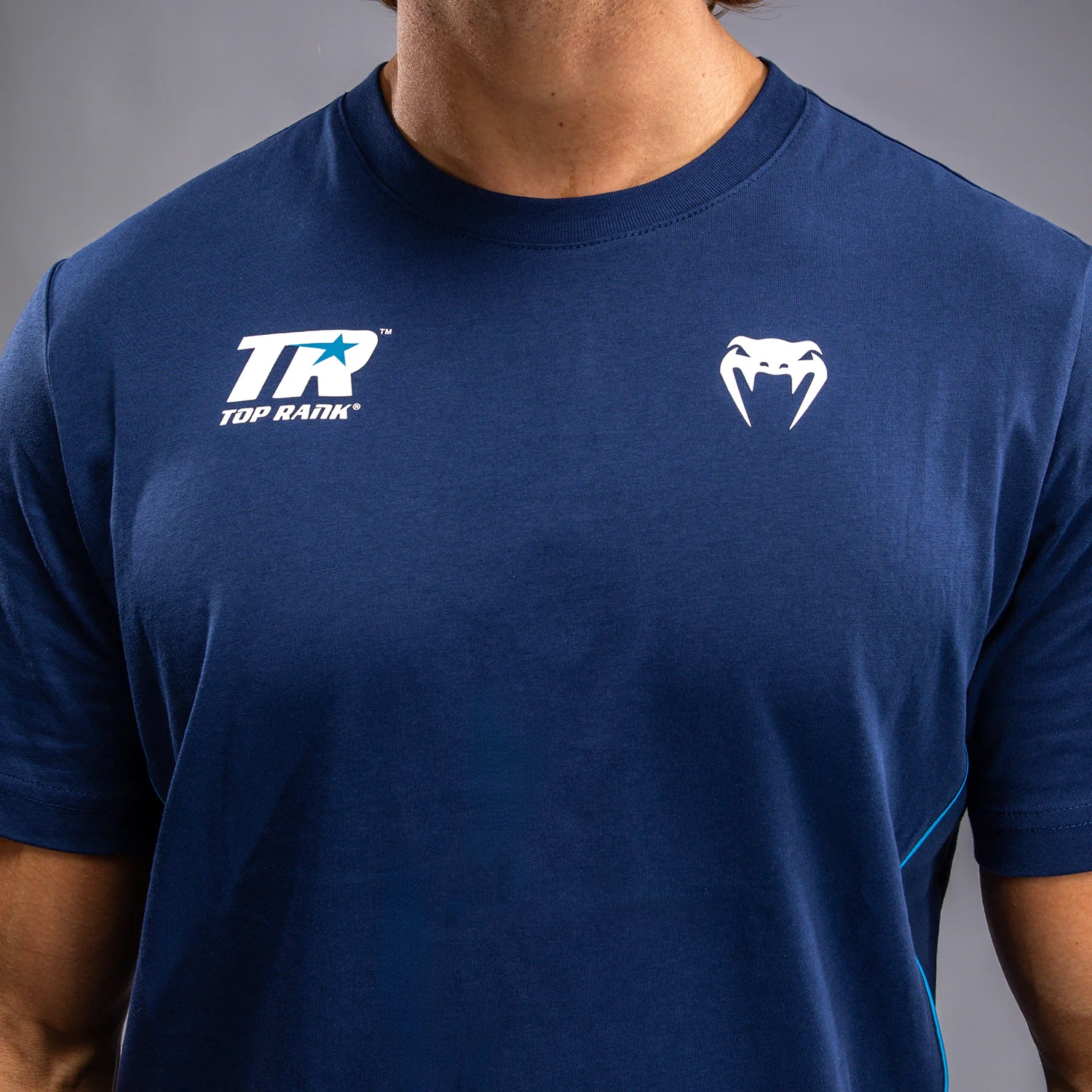 Venum x Top Rank Original Camiseta para Hombre - Azul Marino - Image 5
