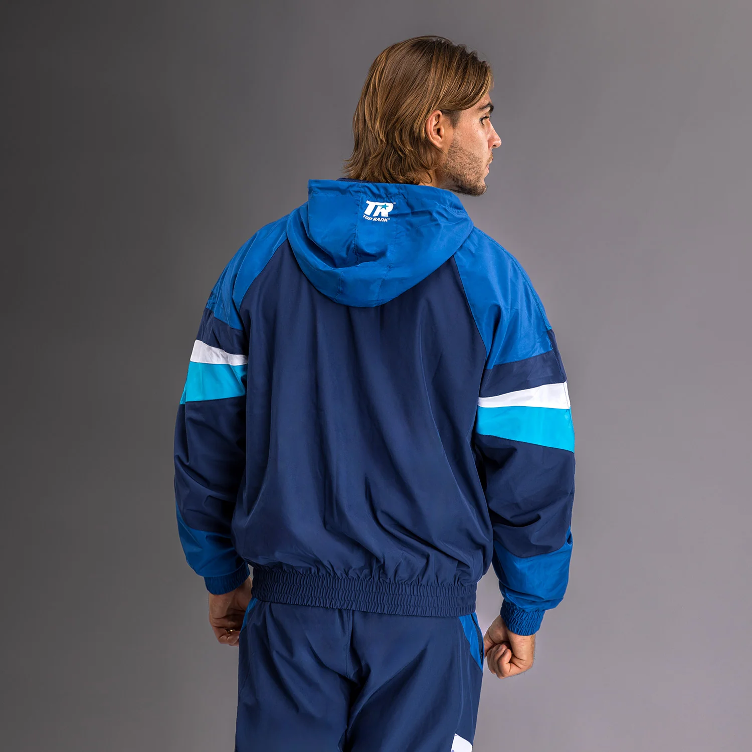 Venum x Top Rank Original Chaqueta Con Capucha para Hombre - Azul Marino - Image 2