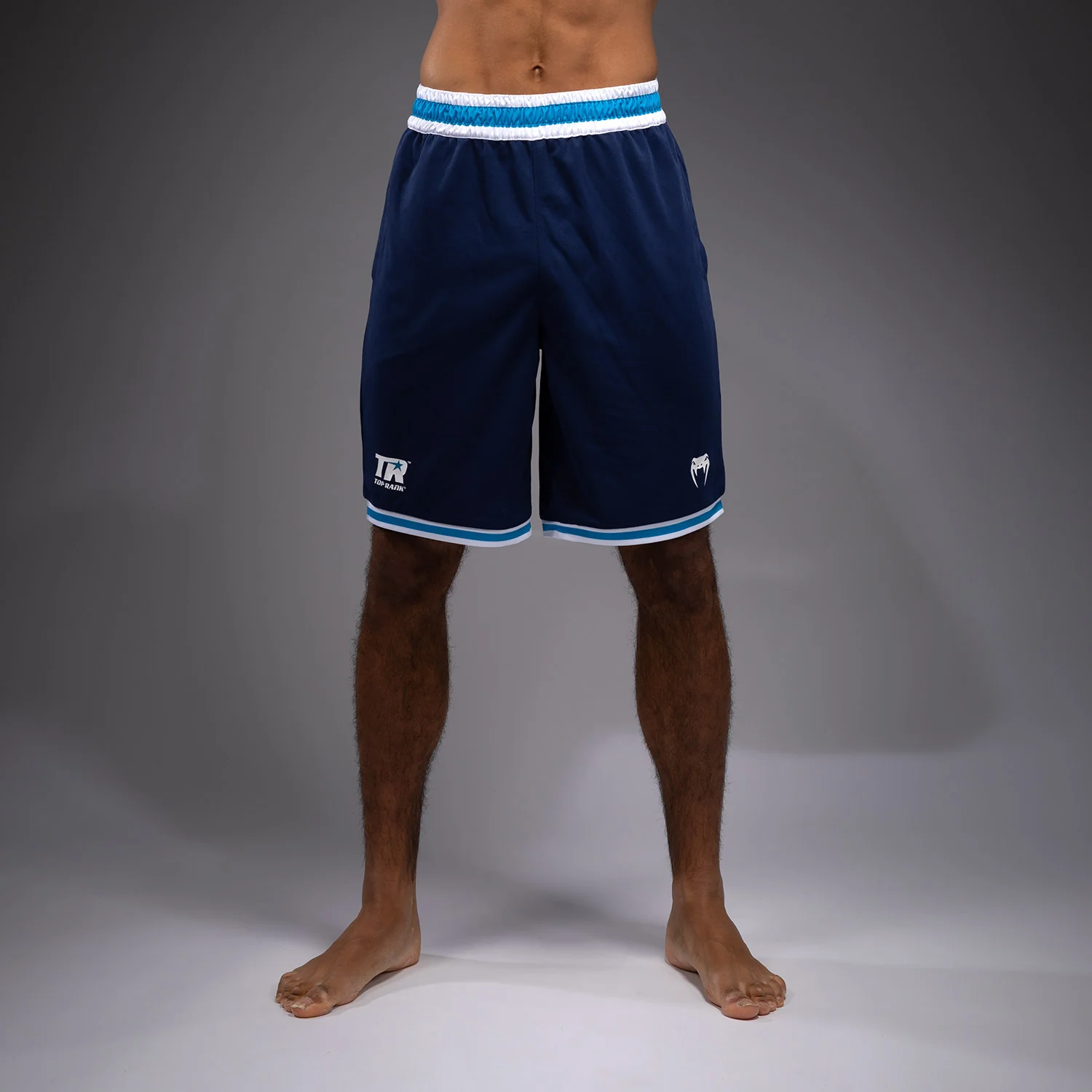 Venum x Top Rank Original Pantalones Cortos de Baloncesto para Hombre - Azul Marino