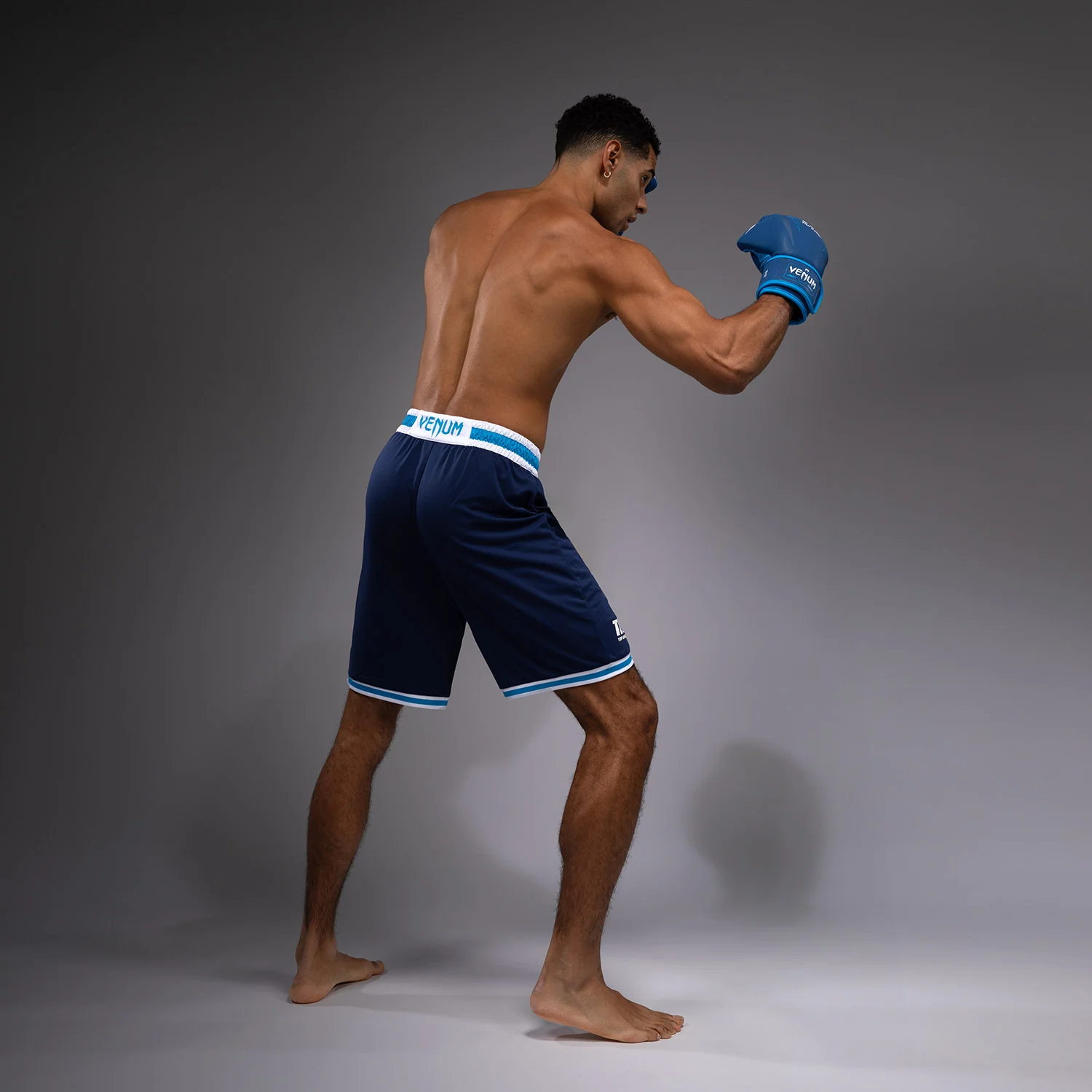 Venum x Top Rank Original Pantalones Cortos de Baloncesto para Hombre - Azul Marino - Image 2
