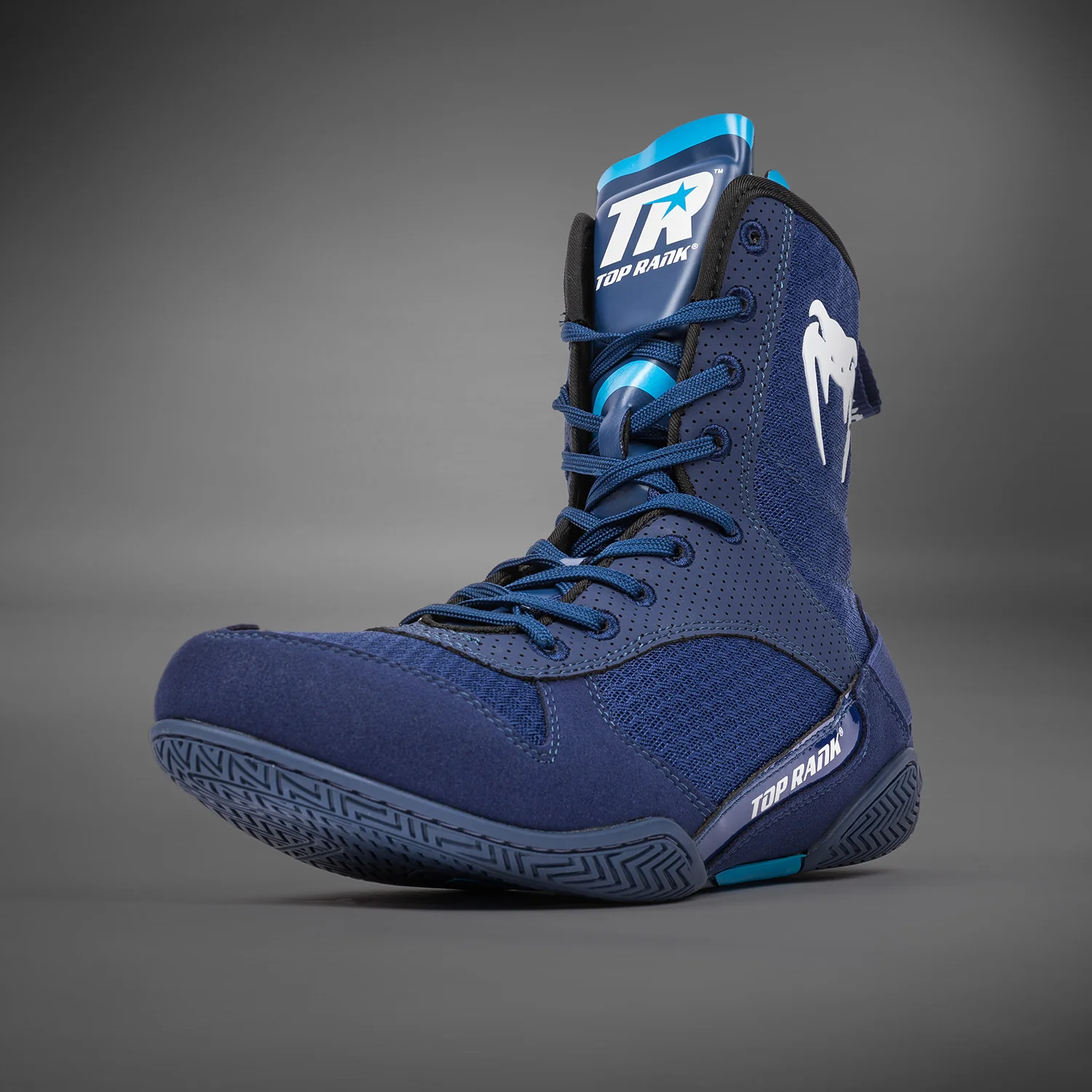 Venum x Top Rank Original Zapatillas de Boxeo - Azul Marino - Image 2