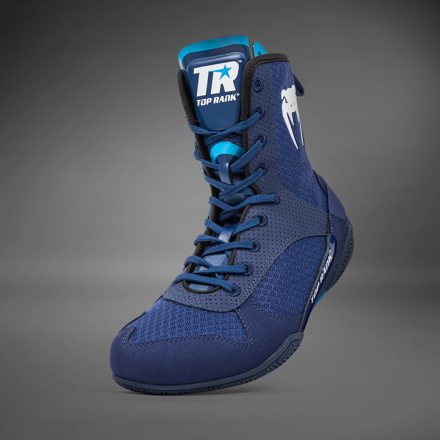 Venum x Top Rank Original Zapatillas de Boxeo - Azul Marino - Image 5