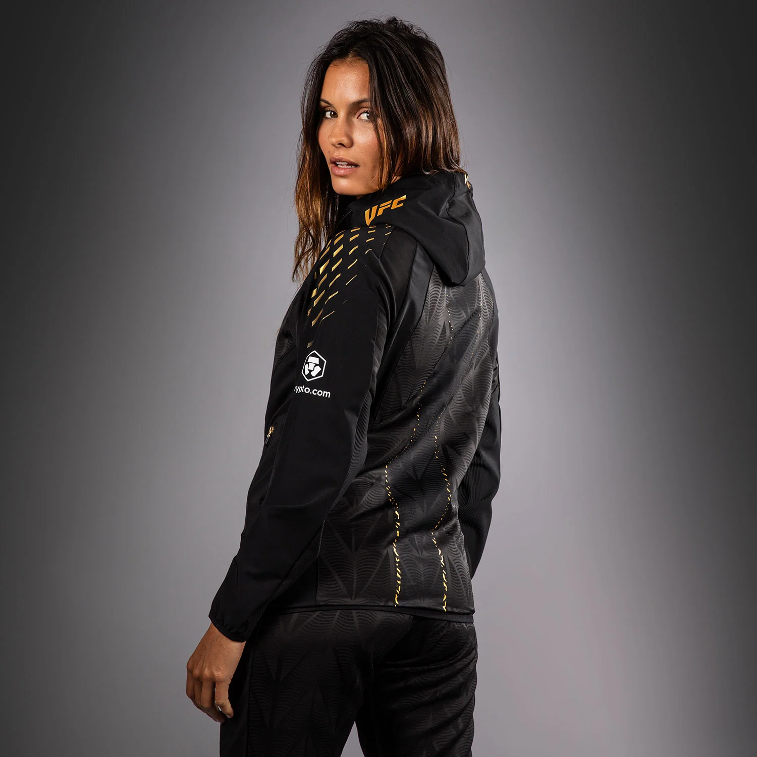 UFC Zenith by Venum Authentic Fight Night Sudadera de walkout Mujer Personalizado - Champion - Image 5
