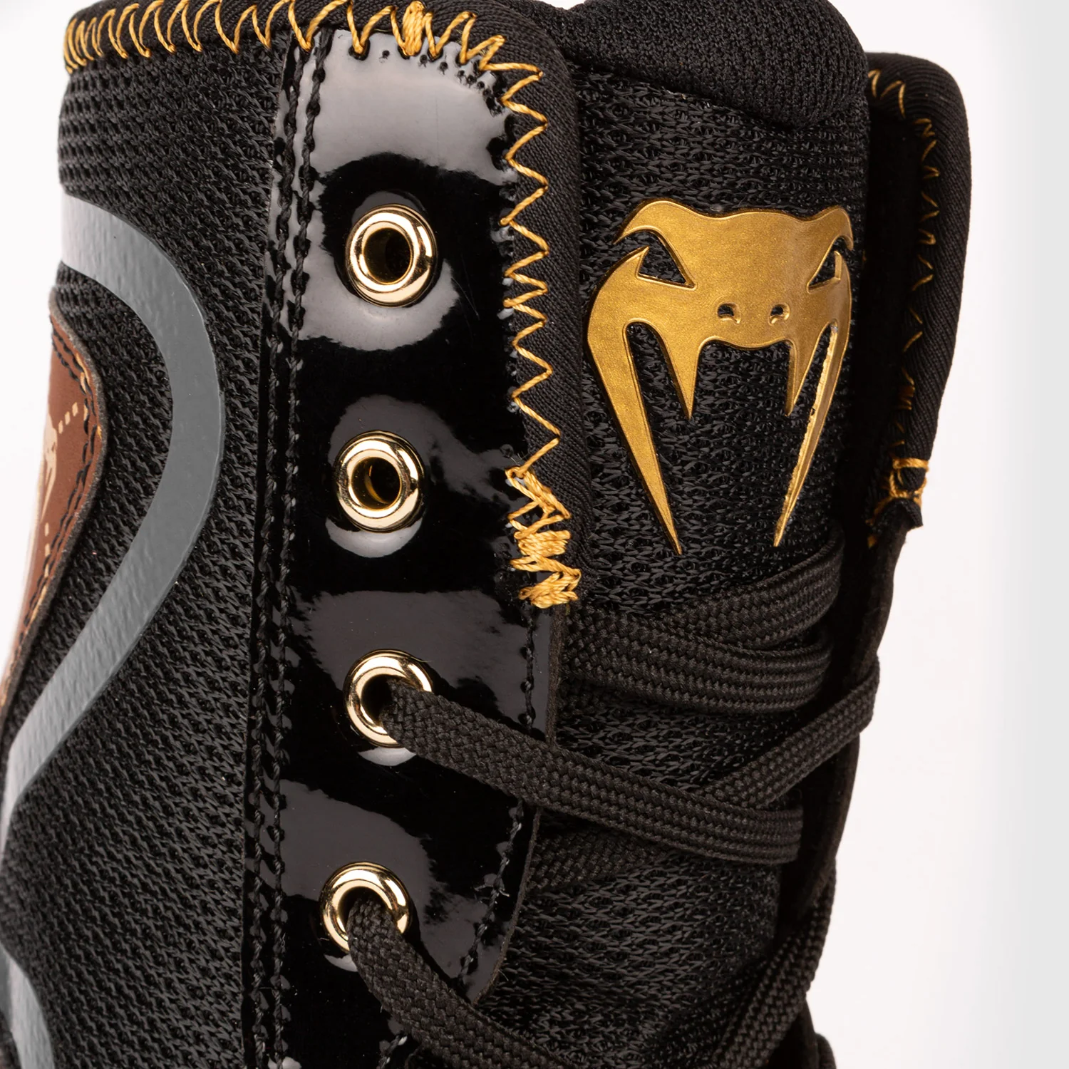 Zapatillas de boxeo Venum Elite Evo Monogram - Negro/Marrón - Image 10