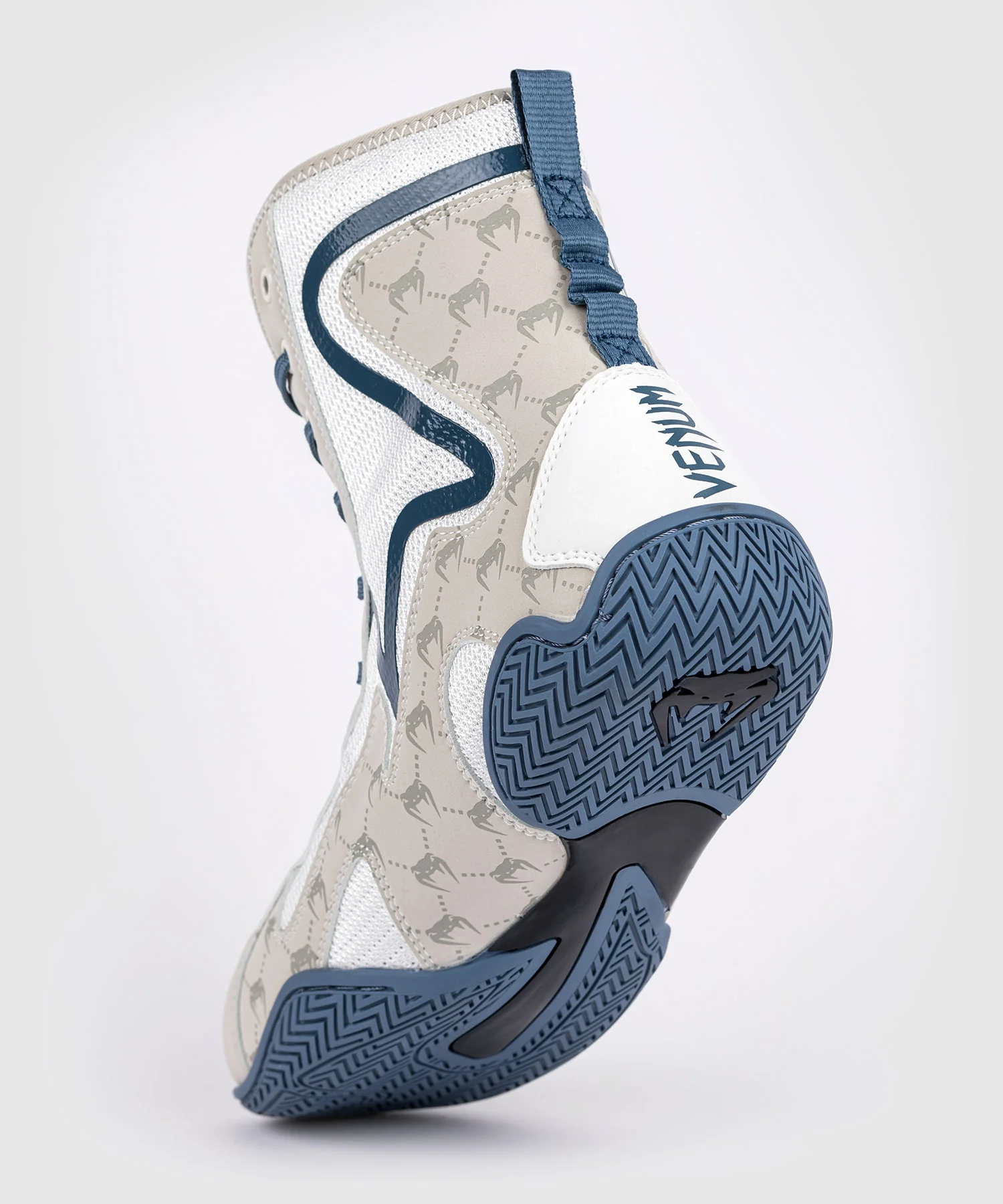 ZAPATOS DE BOXEO VENUM ELITE MONOGRAM – BLANCO/AZUL - Image 3