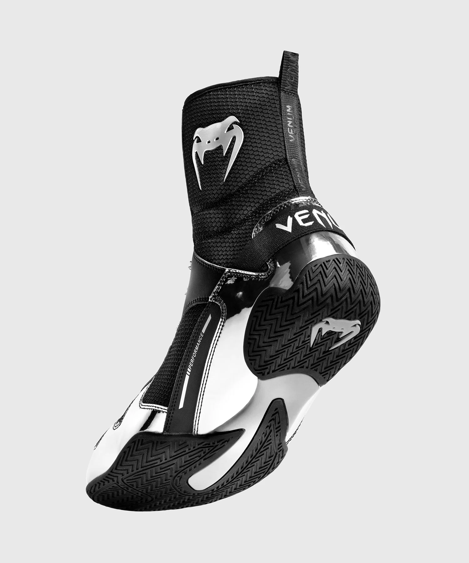 Zapatos de Boxeo Venum Elite - Negro/Plata - Image 2